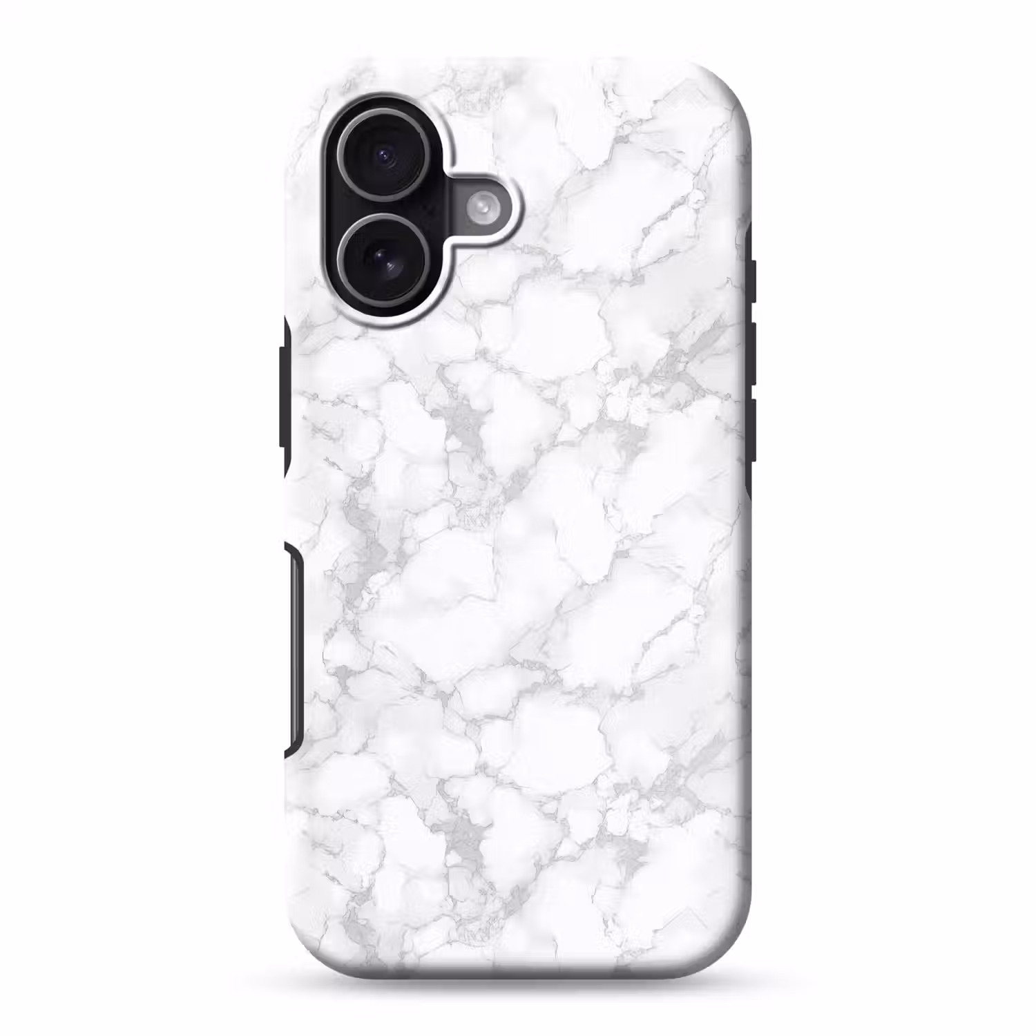 Wit - Marmer - Grijs Toughcase MagSafe Apple iPhone 17 klein 1017 -3d