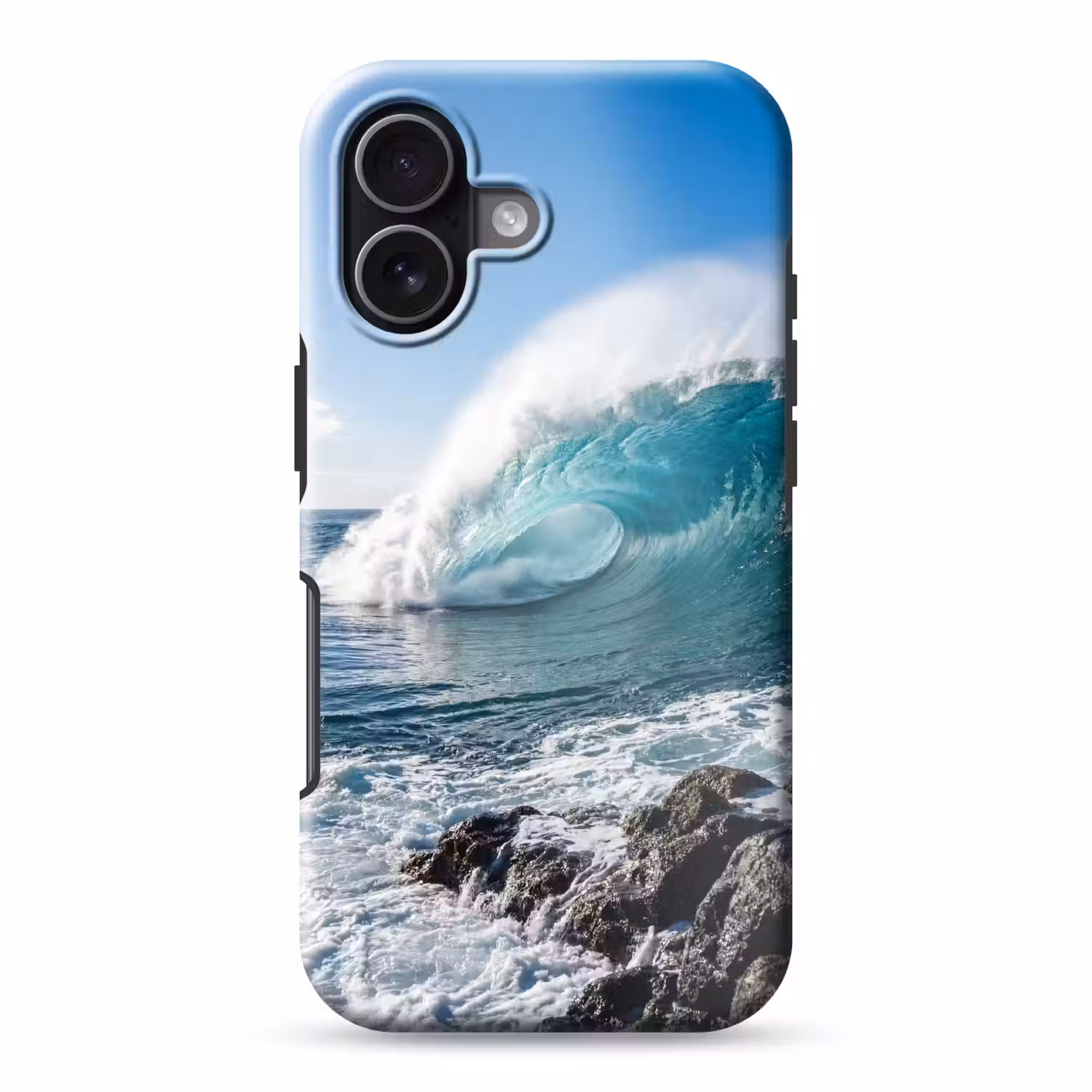 Golf - Oceaan - Brekend - Water - Blauw Toughcase MagSafe Apple iPhone 17 klein -3d