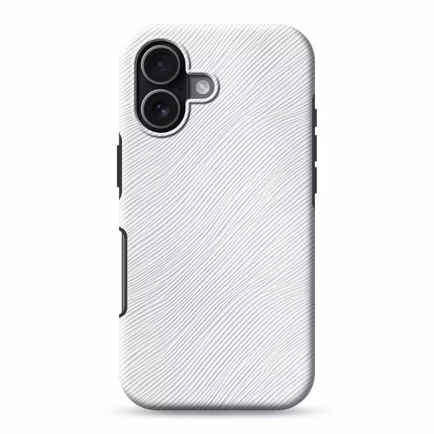 Golven - Ribbels - Wit Toughcase MagSafe Apple iPhone 17 klein 1017 -3d