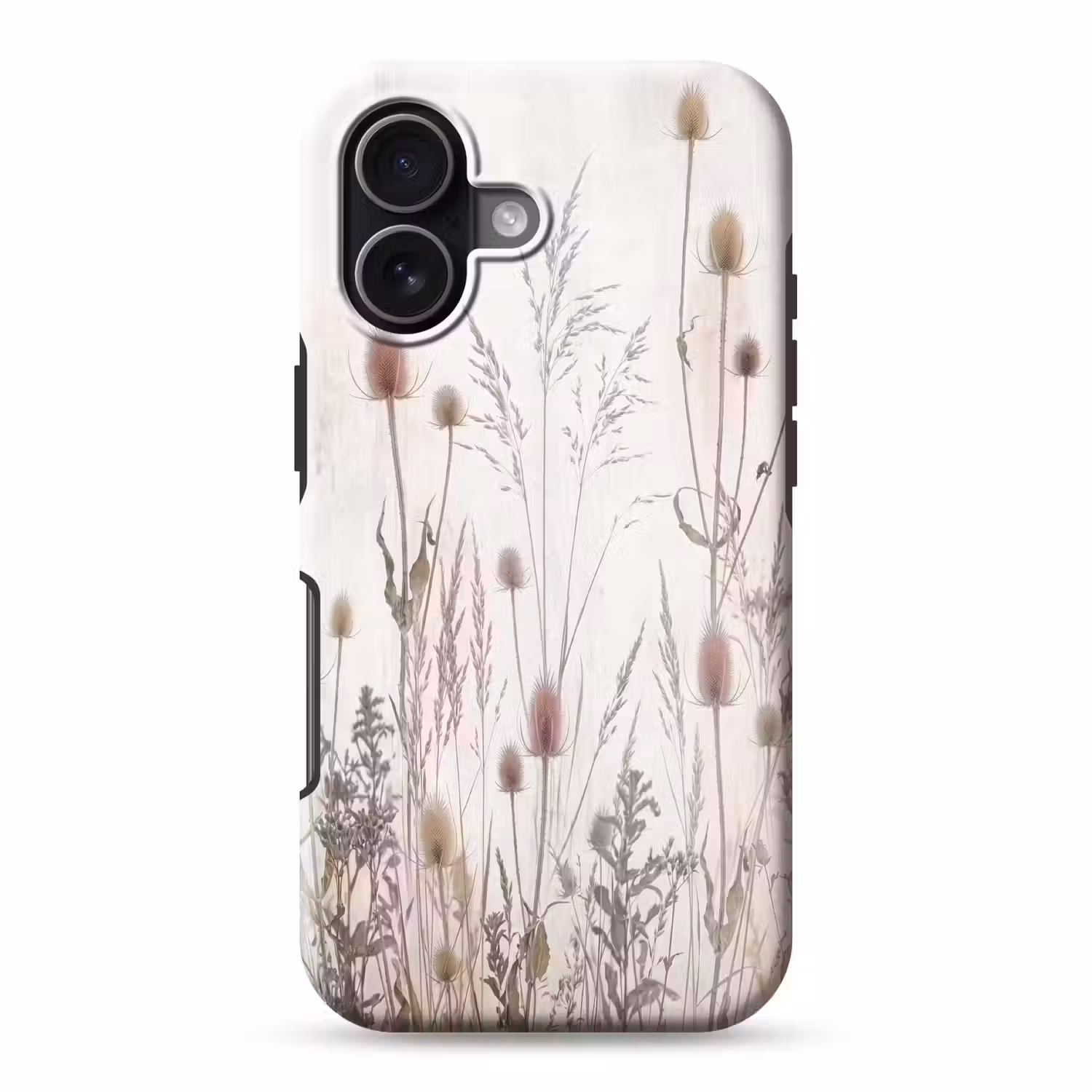 Weidebloemen - Design - Sepia Toughcase MagSafe Apple iPhone 17 klein -3d