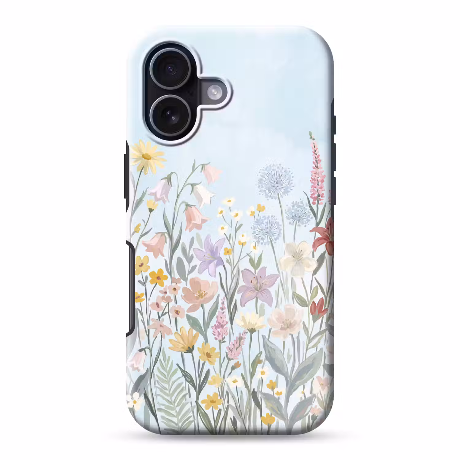 Weidebloemen - Illustratie - Kleurrijk Toughcase MagSafe Apple iPhone 17 klein -3d