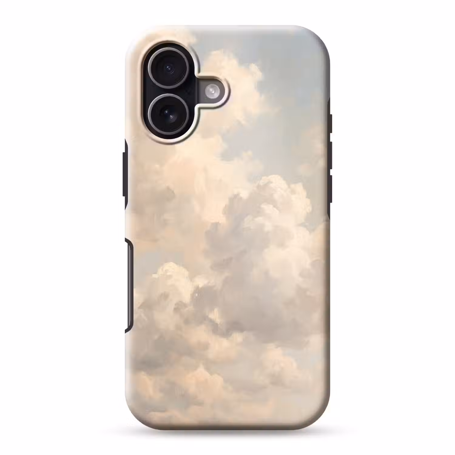 Wolken - Zacht - Natuur - Klassiek - Beige Toughcase MagSafe Apple iPhone 17 klein -3d