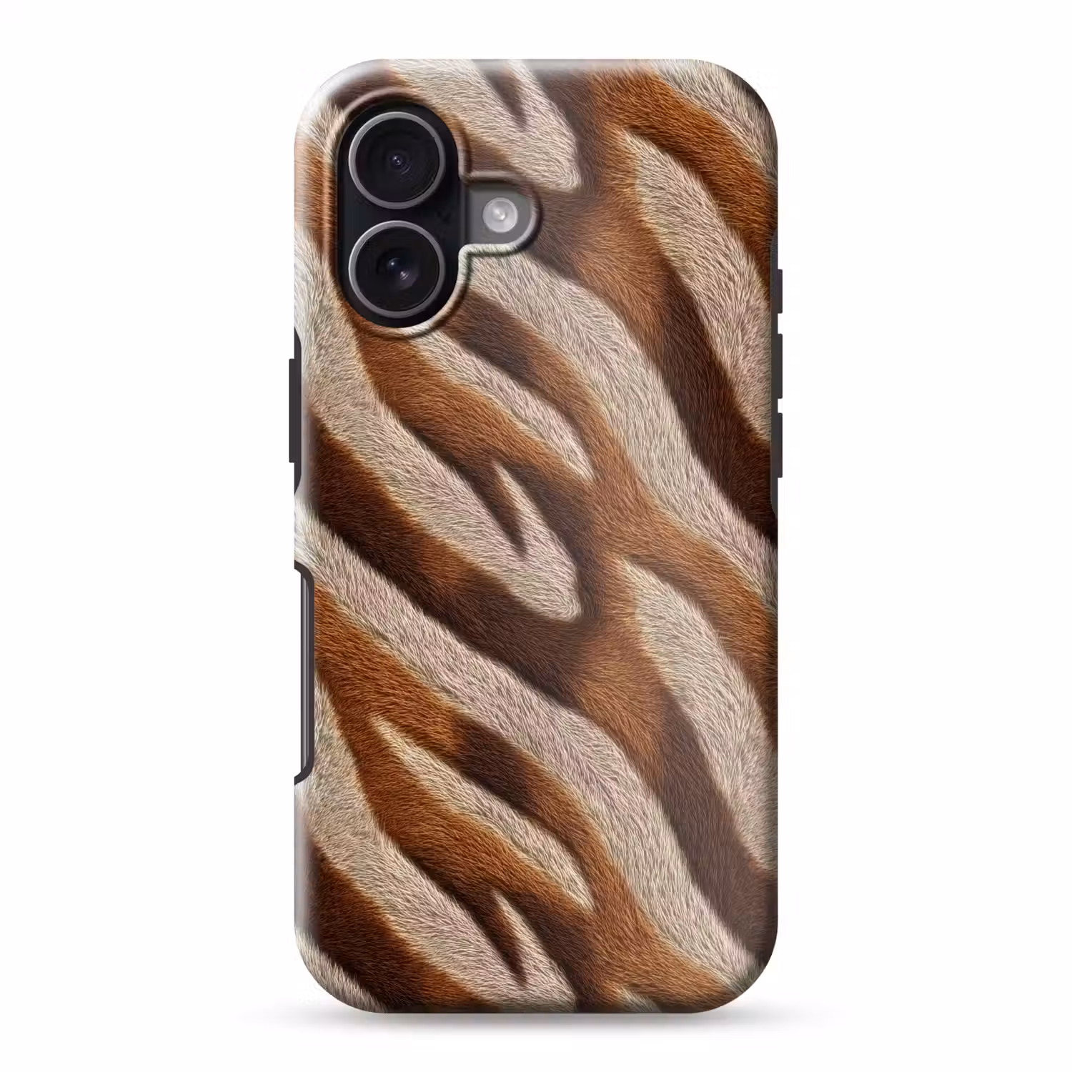 Zebra - Patroon - Bruin Toughcase MagSafe Apple iPhone 17 klein 1017 -3d