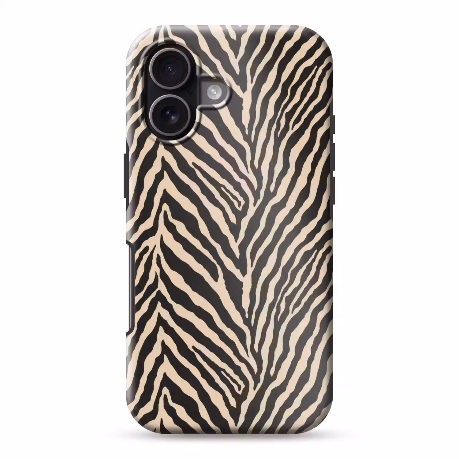 Zebra - Klassiek - Zwart Toughcase MagSafe Apple iPhone 17 klein 1017 -3d