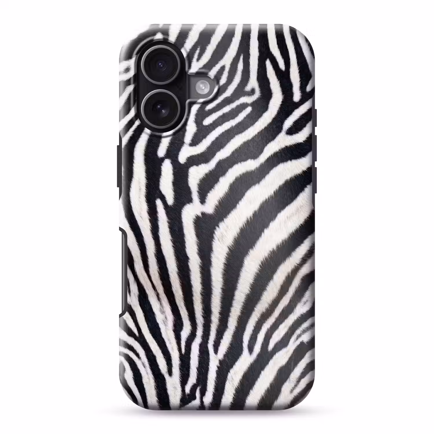 Zebra - Vacht - Klassiek - Zwart - Wit Toughcase MagSafe Apple iPhone 17 klein -3d