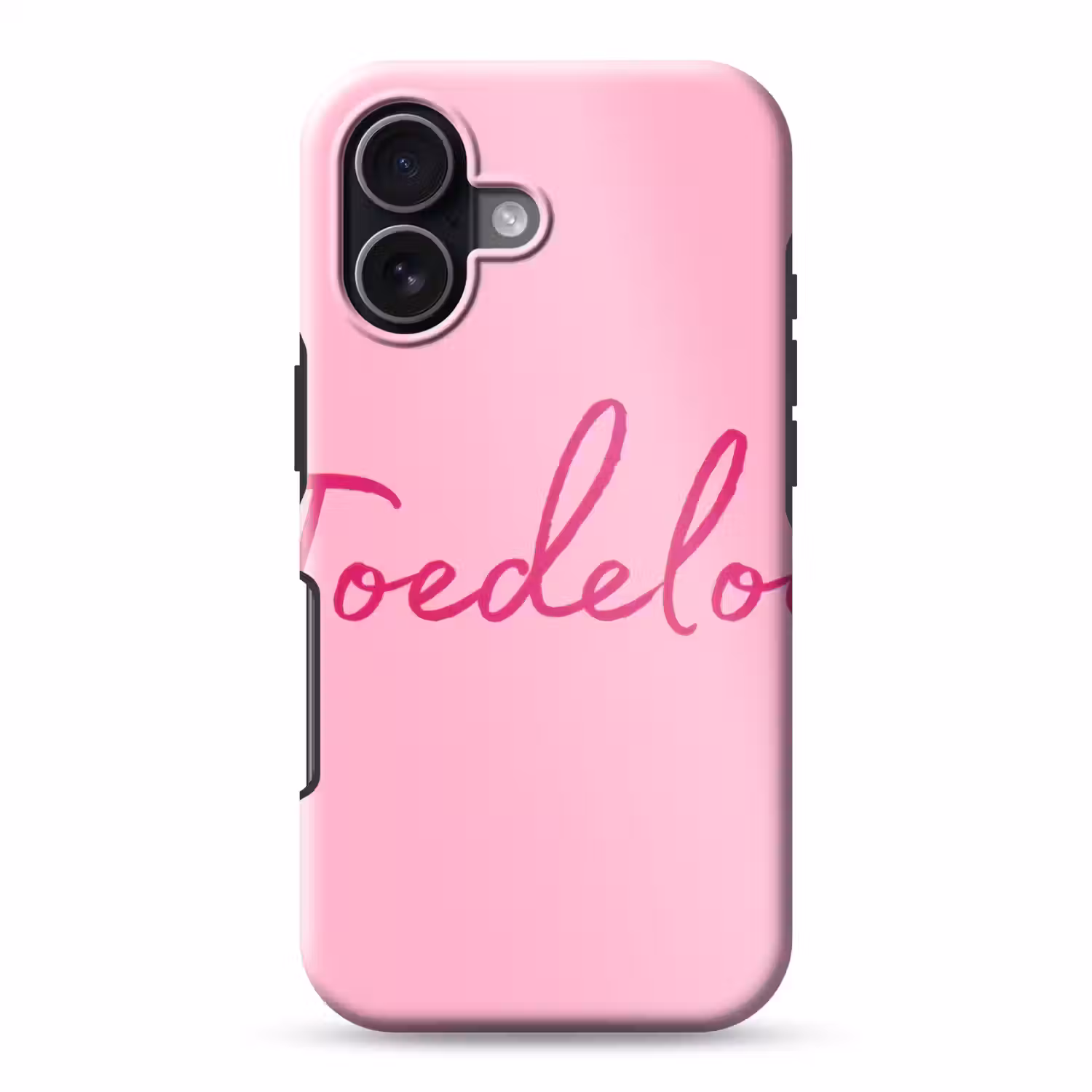 Toedeloe - Roze - Minimalistisch Toughcase MagSafe Apple iPhone 17 klein -3d