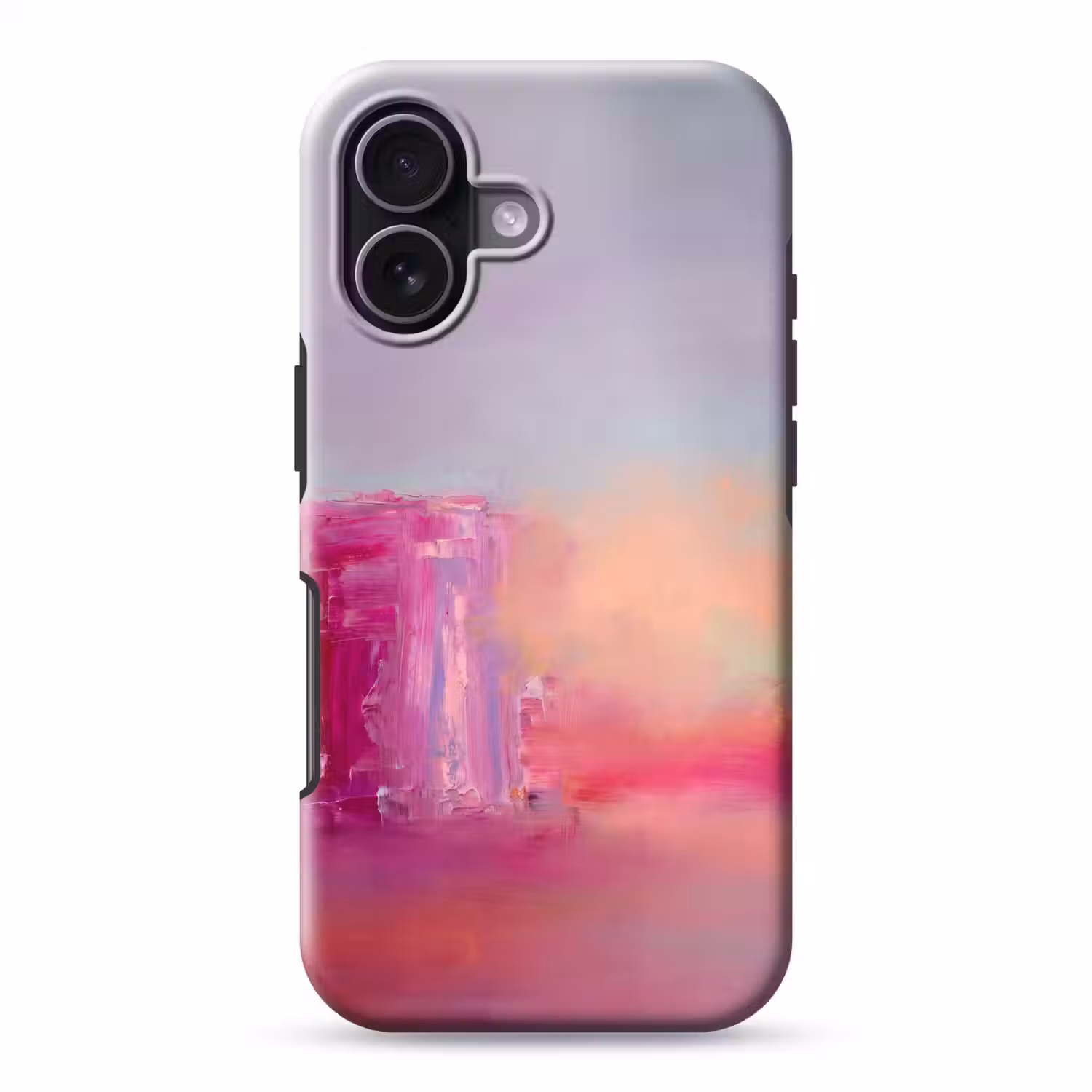 Abstract - Kleuren - Modern - Roze Toughcase MagSafe Apple iPhone 17 klein -3d