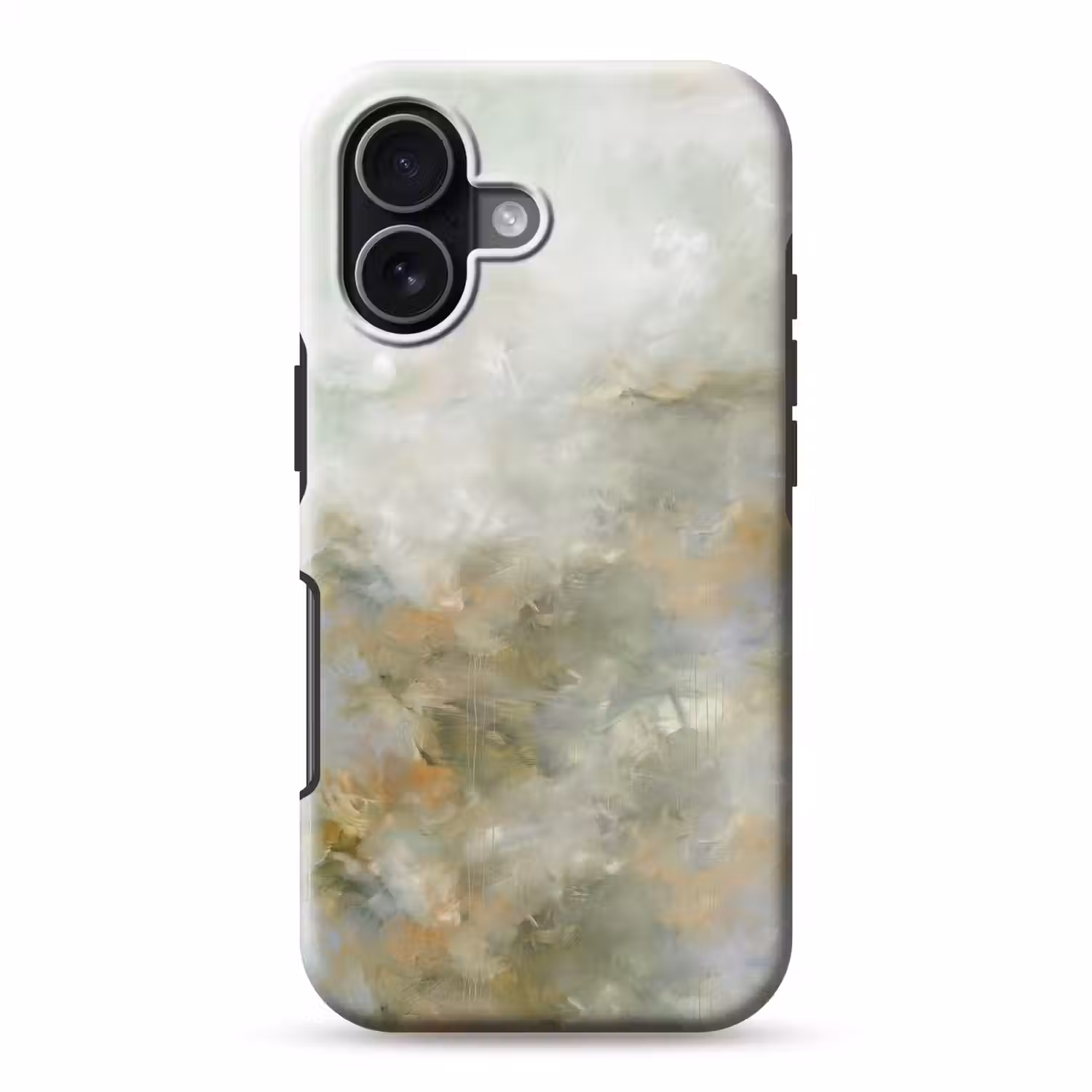 Abstract - Groen - Beige - Modern - Kunst Toughcase MagSafe Apple iPhone 17 klein -3d