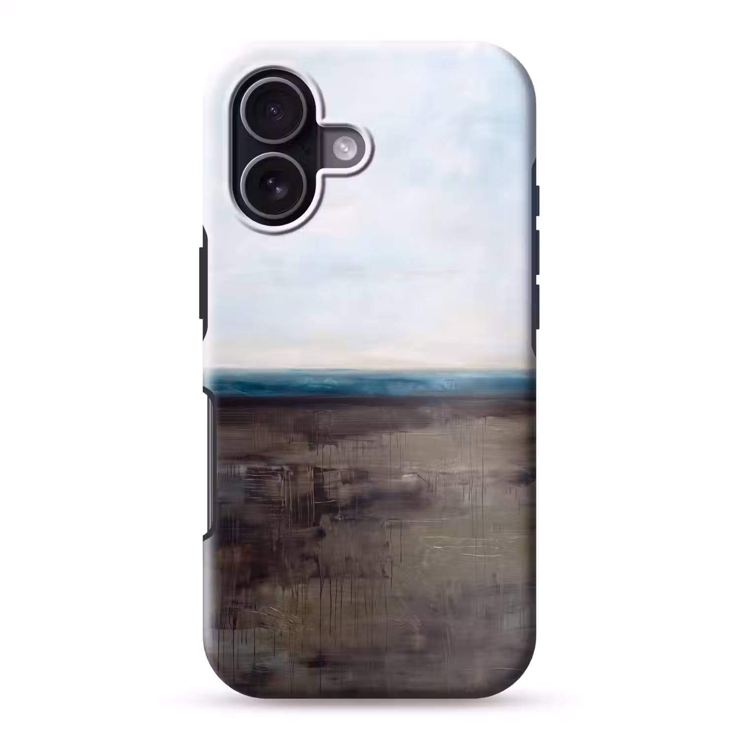 Abstract - Landschap - Horizon - Blauw - Modern Toughcase MagSafe Apple iPhone 17 klein -3d