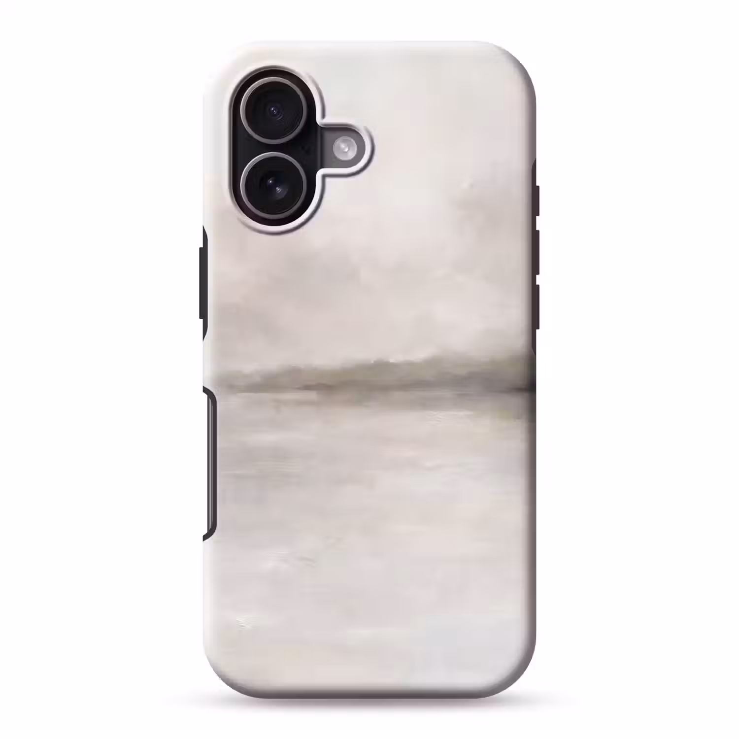Abstract - Landschap - Nevel - Modern - Grijs Toughcase MagSafe Apple iPhone 17 klein -3d