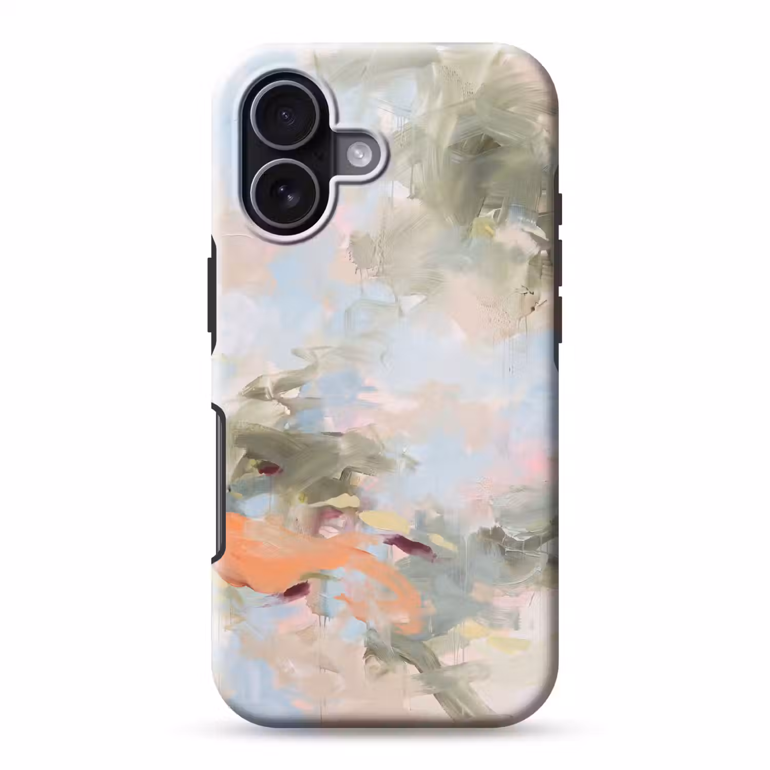 Abstract - Borstelstreken - Kunst - Modern - Pastel Toughcase MagSafe Apple iPhone 17 klein -3d