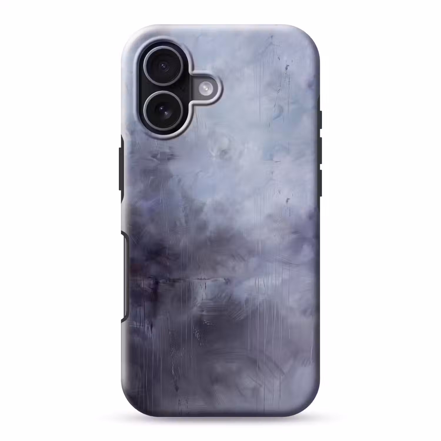 Abstract - Kwaststreken - Modern - Kunst - Grijs Toughcase MagSafe Apple iPhone 17 klein -3d