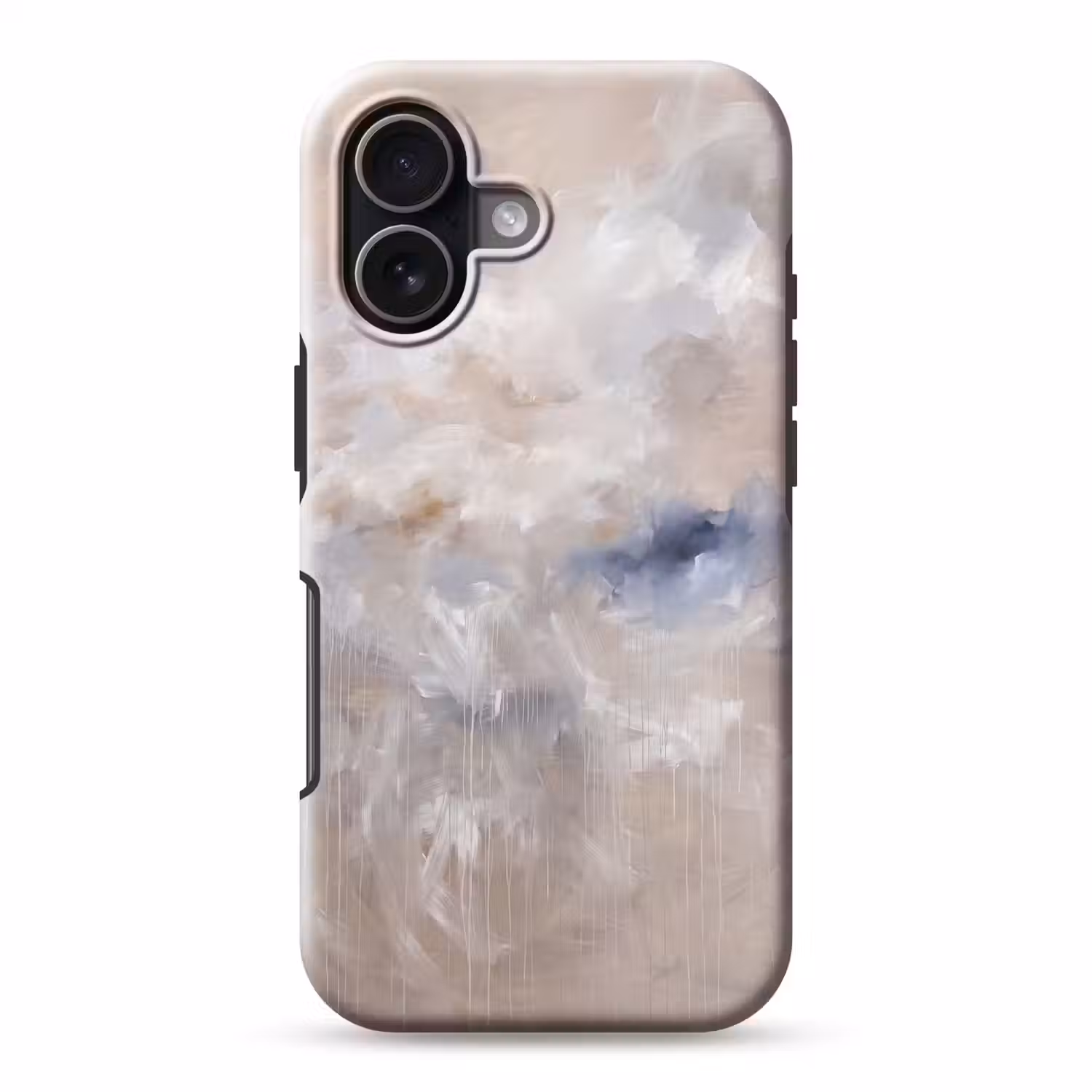Abstract - Wolken - Sfeer - Modern - Beige Toughcase MagSafe Apple iPhone 17 klein -3d