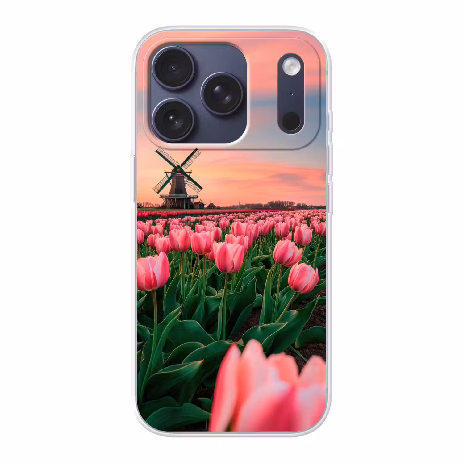 Tulpen - Molen - Nederland Telefoonhoesje iPhone 17 Pro klein -3d