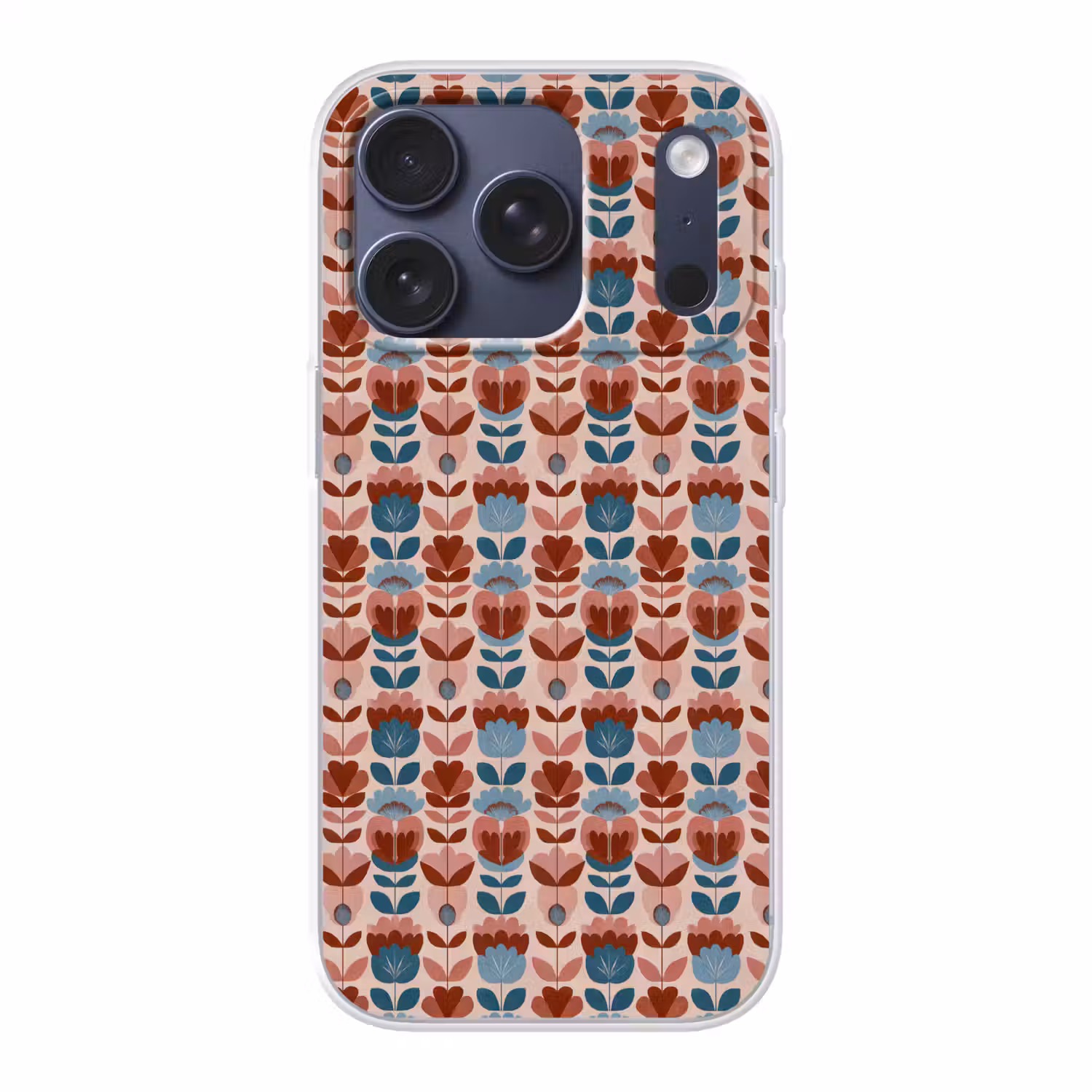 Vintage - Motief - Kleurrijk Telefoonhoesje iPhone 17 Pro klein 878 -3d