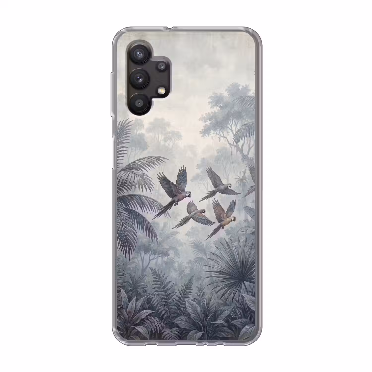 Vogel - Vliegend - Jungle - Vintage - Dieren Telefoonhoesje Samsung Galaxy A32 5G klein -3d