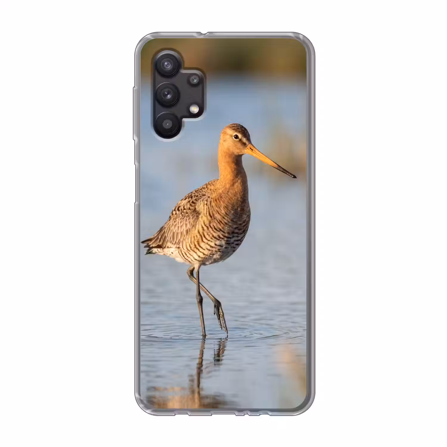 Vogel - Steltloper - Water - Natuur Telefoonhoesje Samsung Galaxy A32 5G klein -3d
