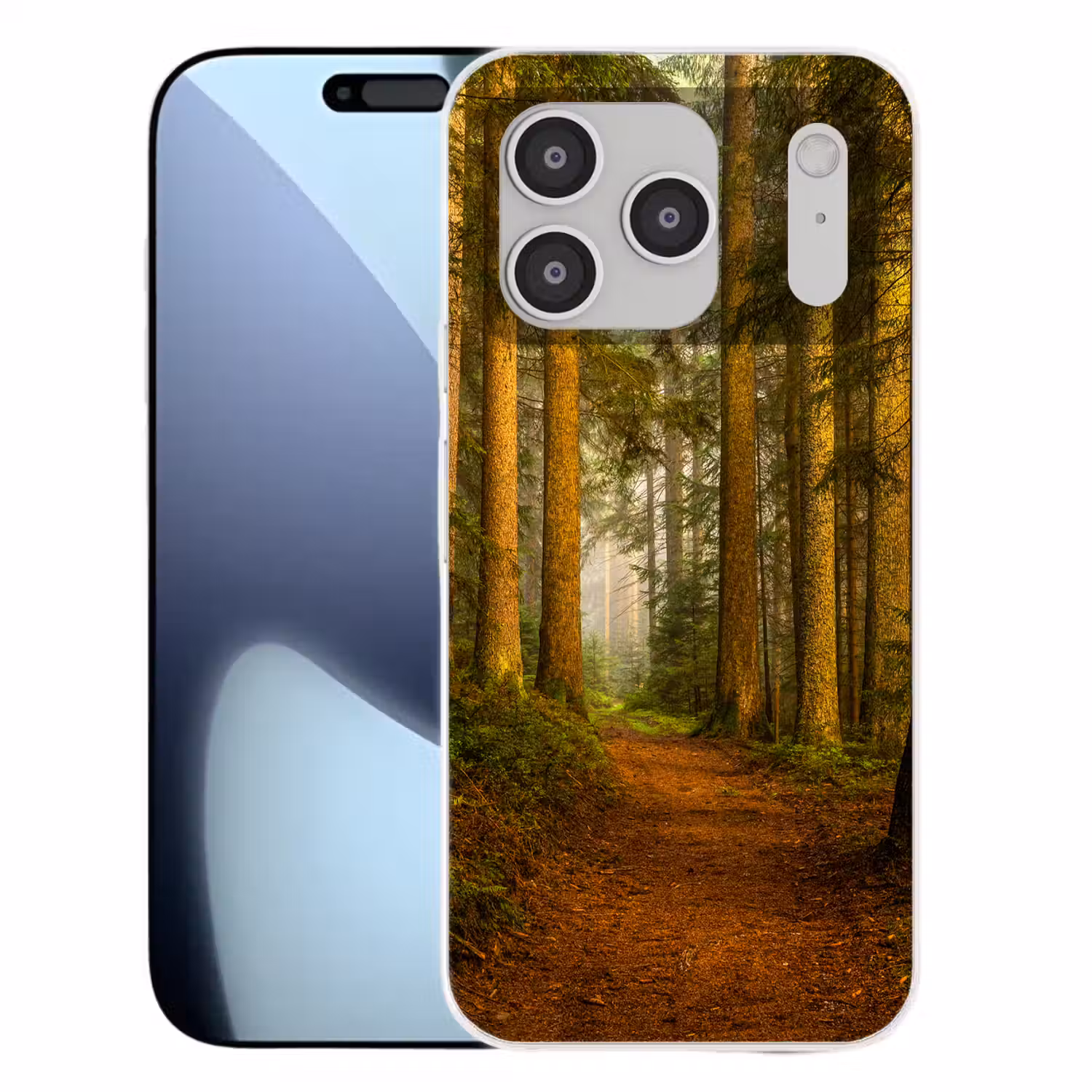 Bos - Natuur - Bomen - Landschap - Bladeren Telefoonhoesje iPhone 17 Pro klein -3d