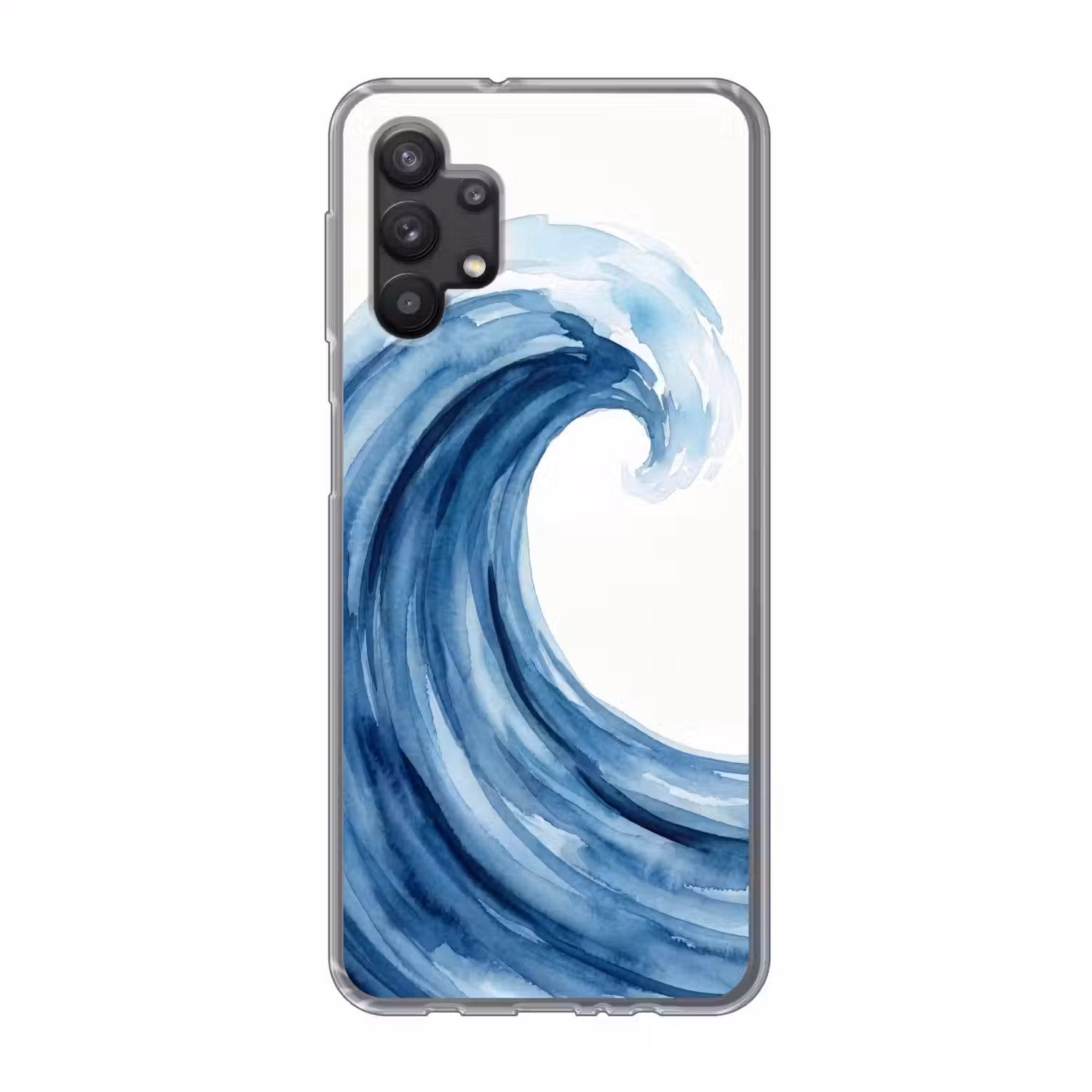 Water - Beweging - Natuur - Modern - Blauw Telefoonhoesje Samsung Galaxy A32 5G klein -3d