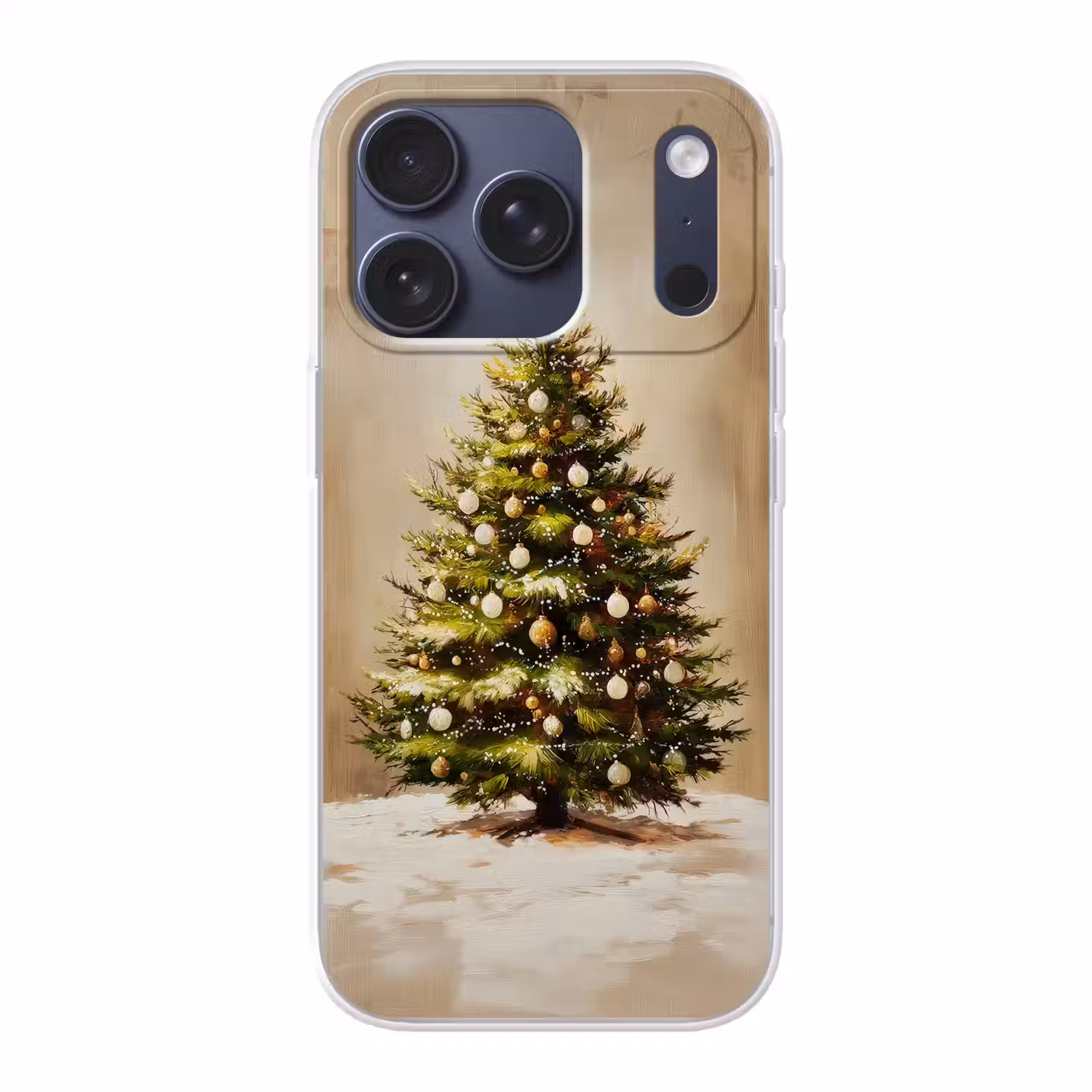 Kerst - Sfeer - Groen Telefoonhoesje iPhone 17 Pro klein -3d
