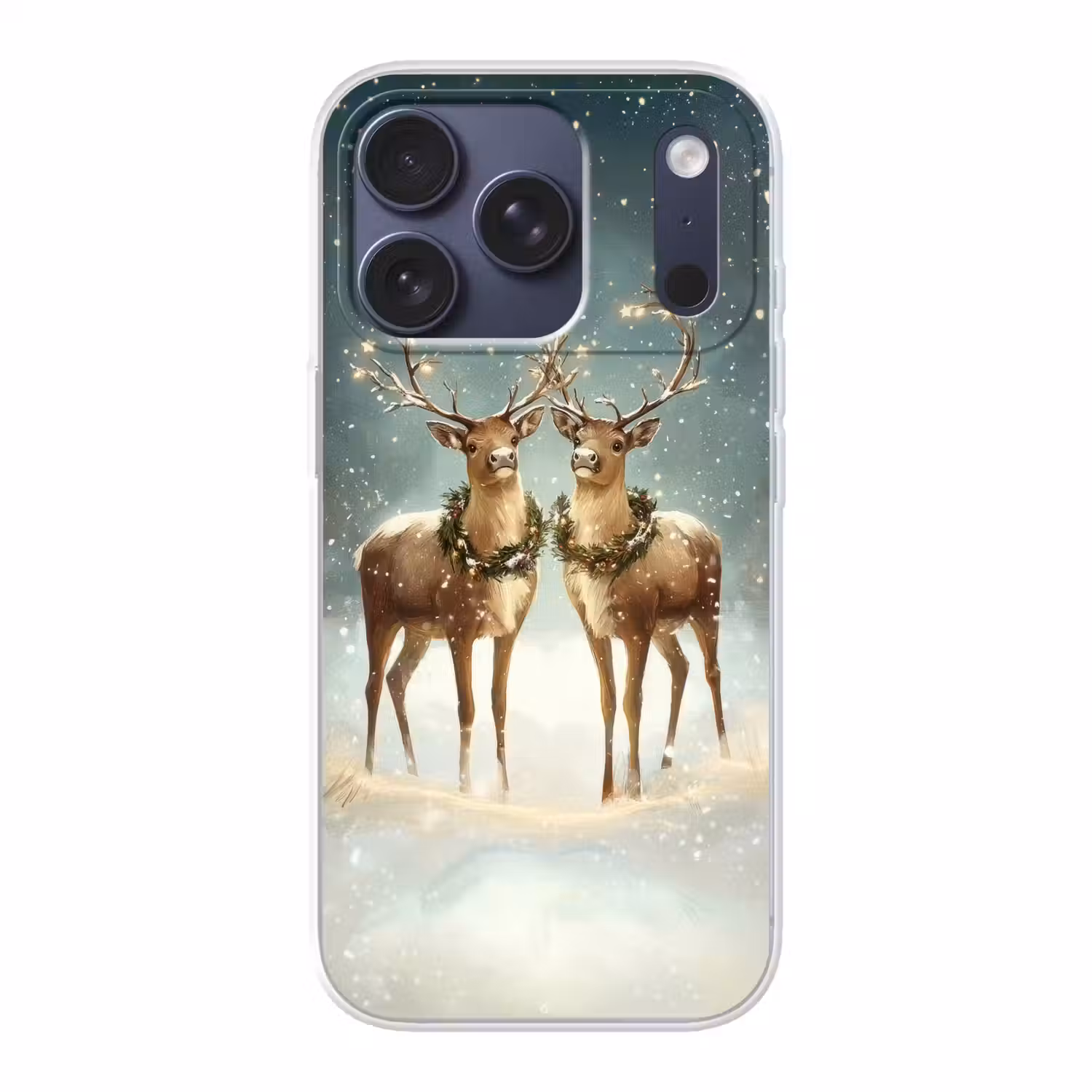 Kerstmagie - Winterwoud - Rendier Telefoonhoesje iPhone 17 Pro klein -3d