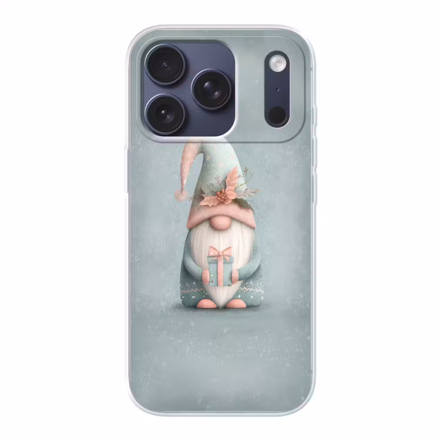 Kerstgnome - Cadeau - Groen Telefoonhoesje iPhone 17 Pro klein -3d