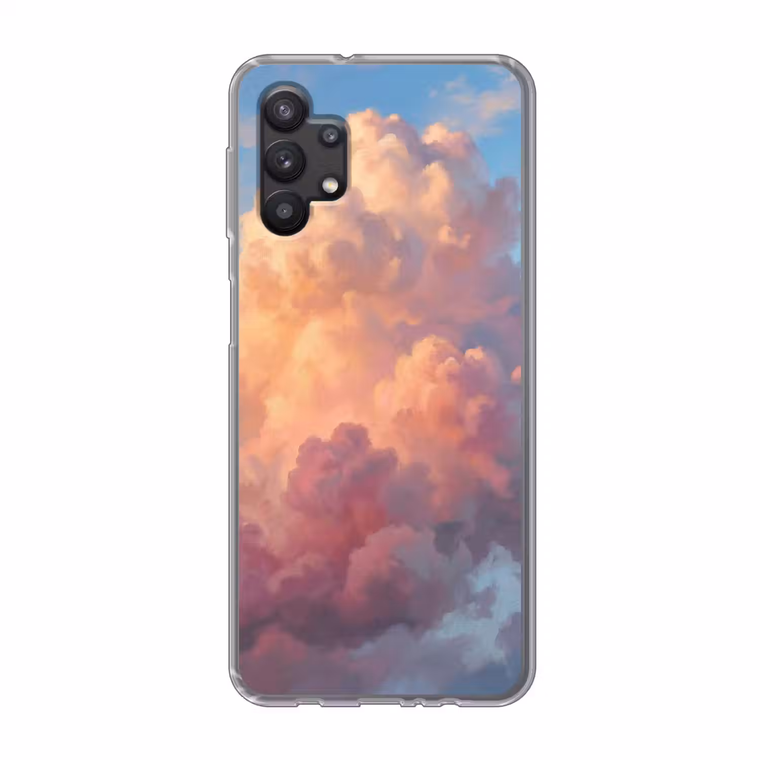 Wolken - Lucht - Natuur - Abstract - Kleurrijk Telefoonhoesje Samsung Galaxy A32 5G klein -3d