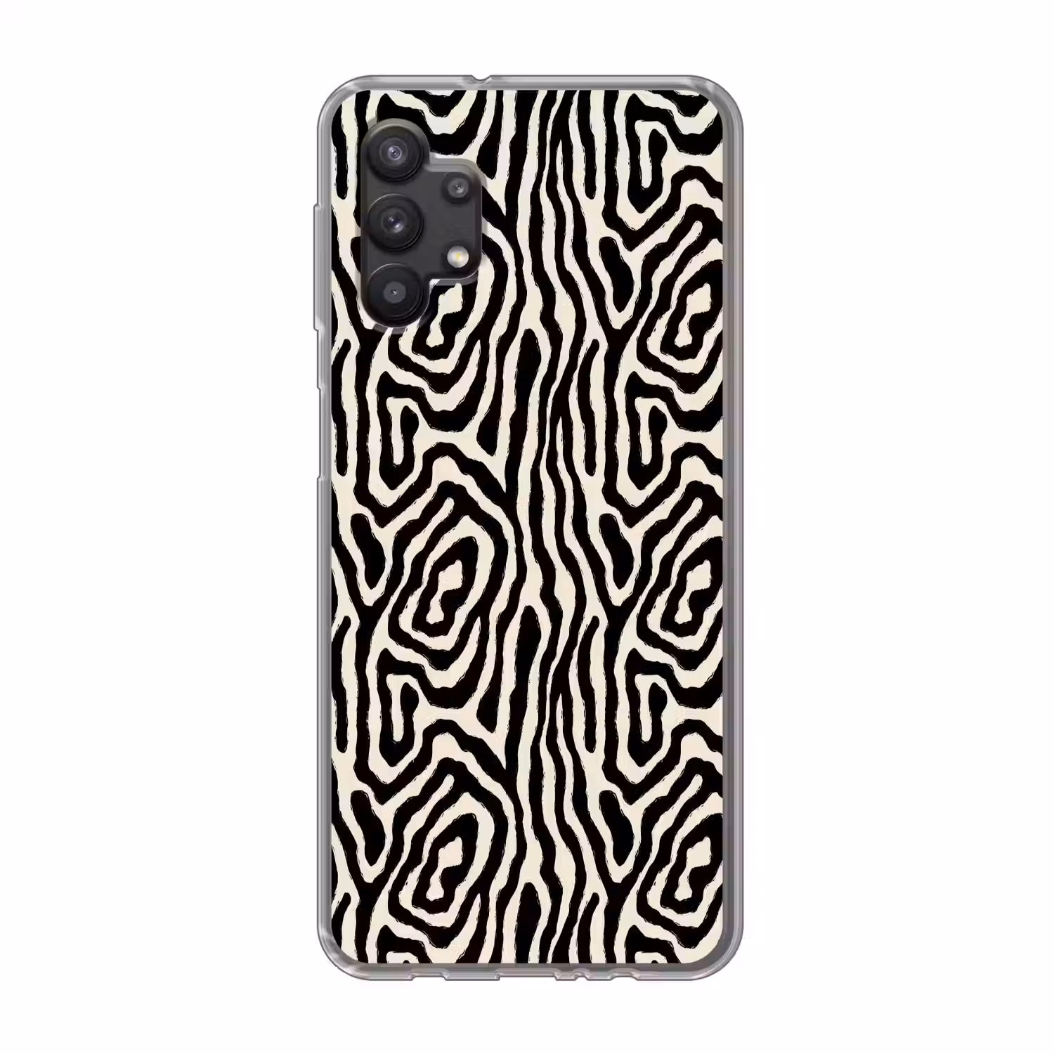 Zebra - Abstract - Zwart Telefoonhoesje Samsung Galaxy A32 5G klein 346 -3d
