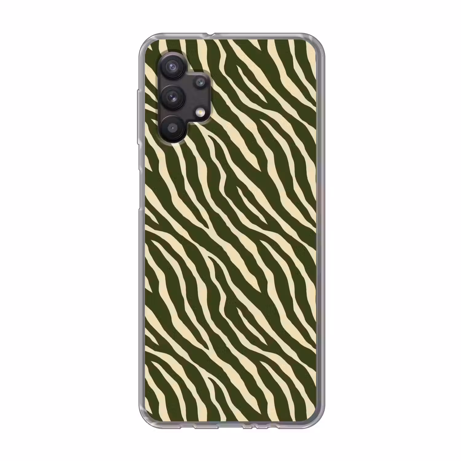 Zebra - Patroon - Groen Telefoonhoesje Samsung Galaxy A32 5G klein 346 -3d