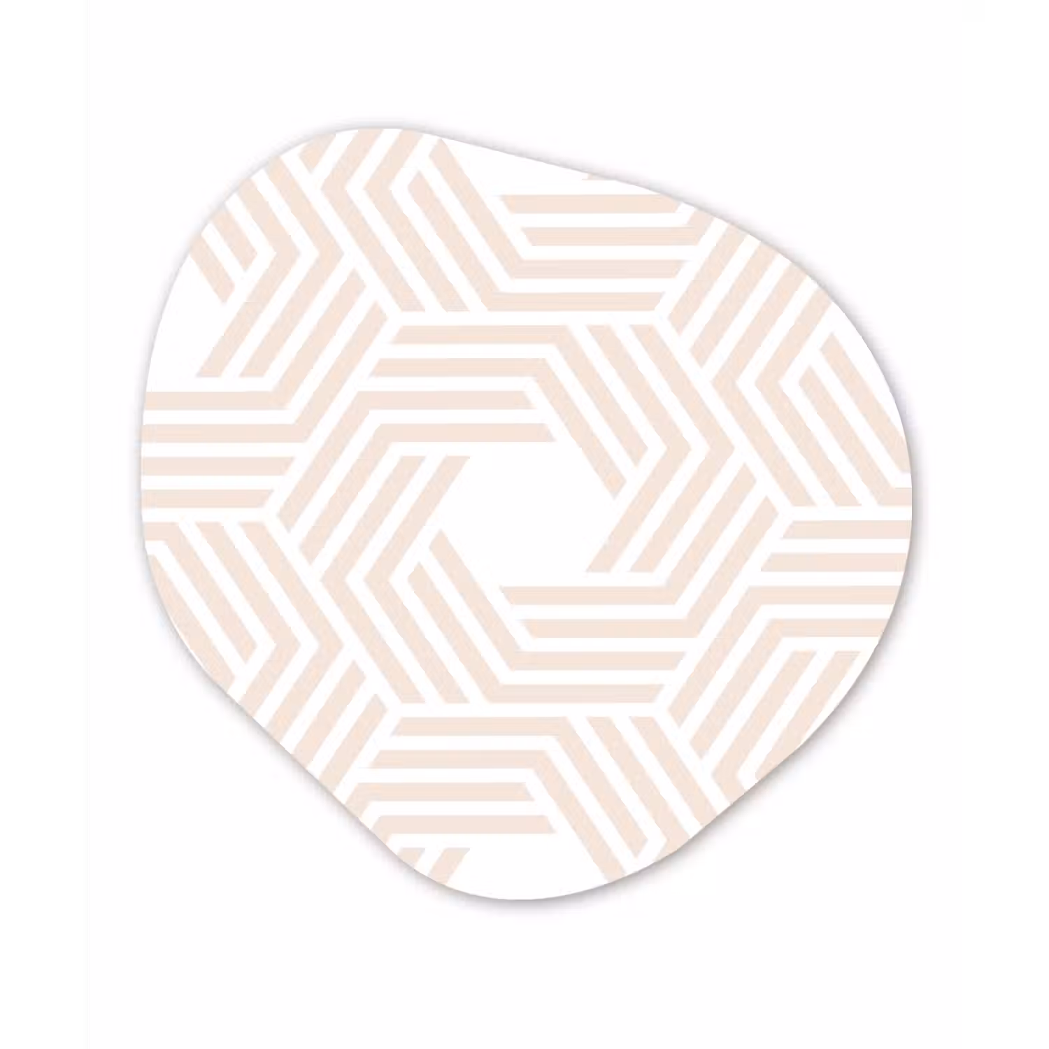 Abstract - Patronen - Design Wandcirkel Organisch Forex 3mm klein 629 -3d