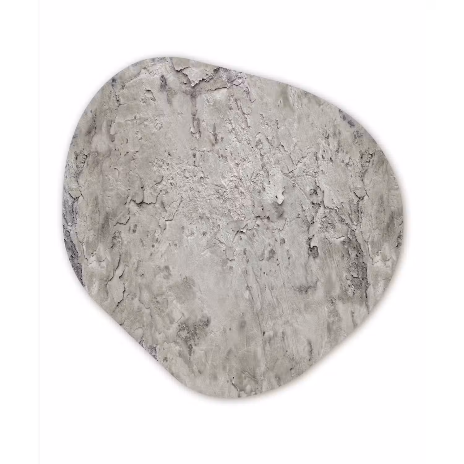 Beton - Grijs - Muur Wandcirkel Organisch Forex 3mm klein 629 -3d