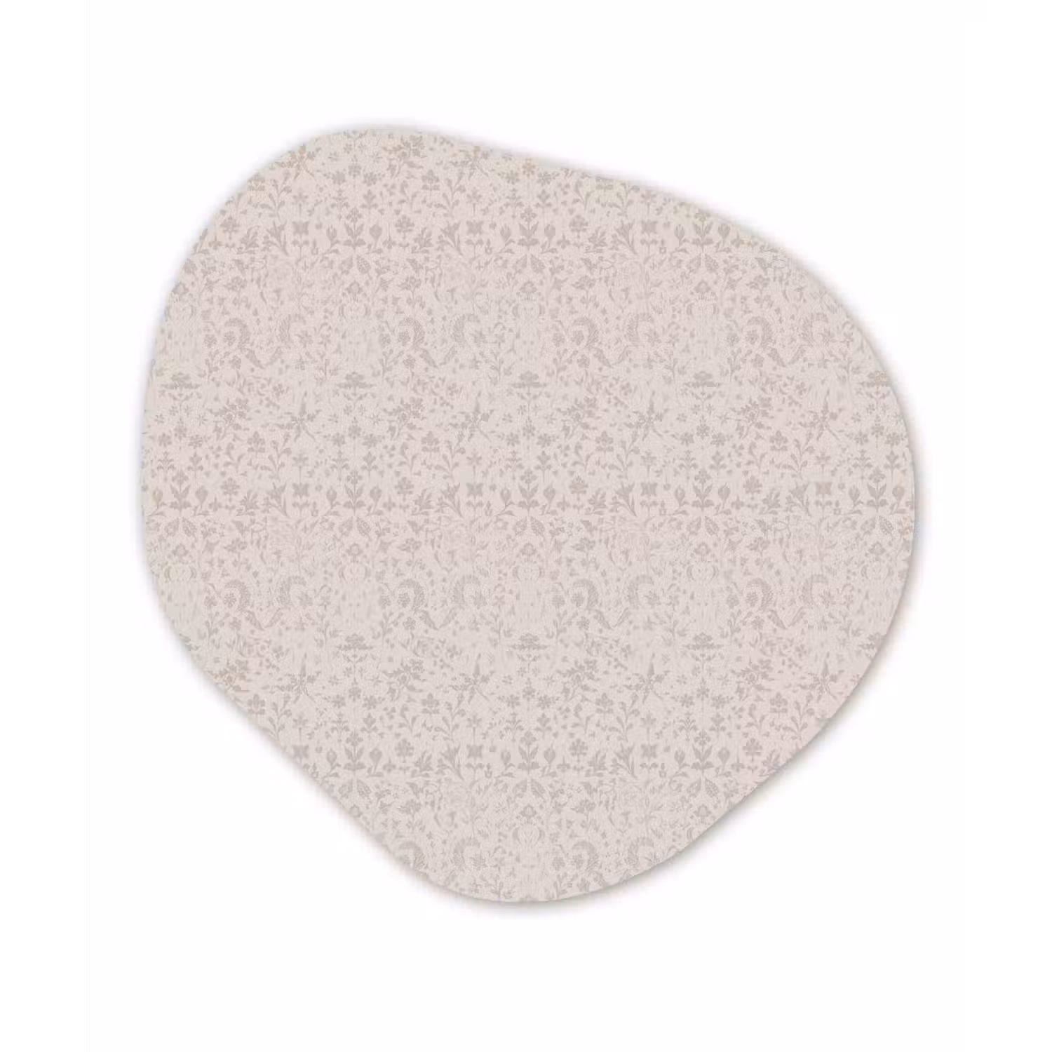 Bloemen - Bladeren - Licht - Taupe Wandcirkel Organisch Forex 3mm klein 629 -3d