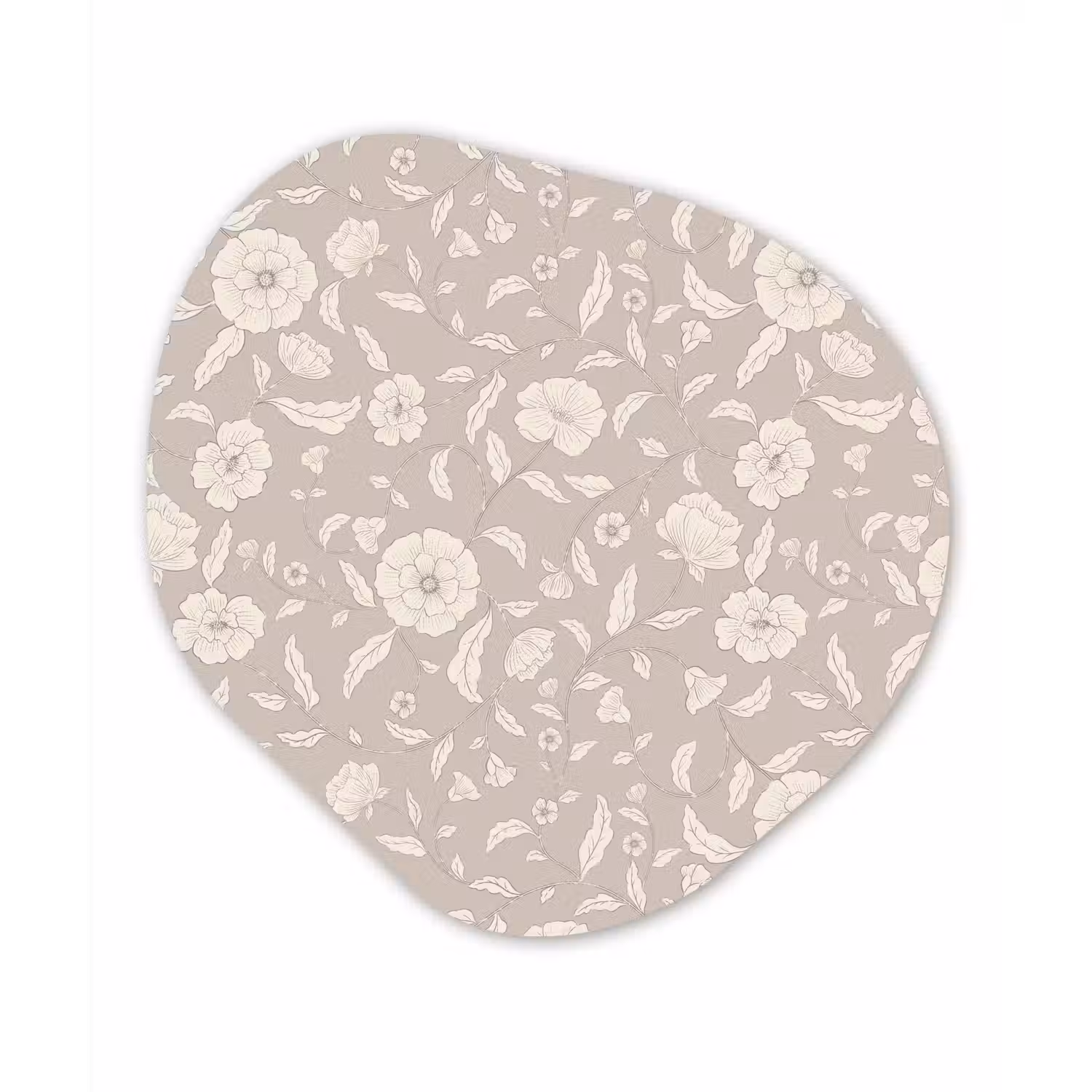 Bloemen - Blaadjes - Patroon Wandcirkel Organisch Forex 3mm klein 629 -3d