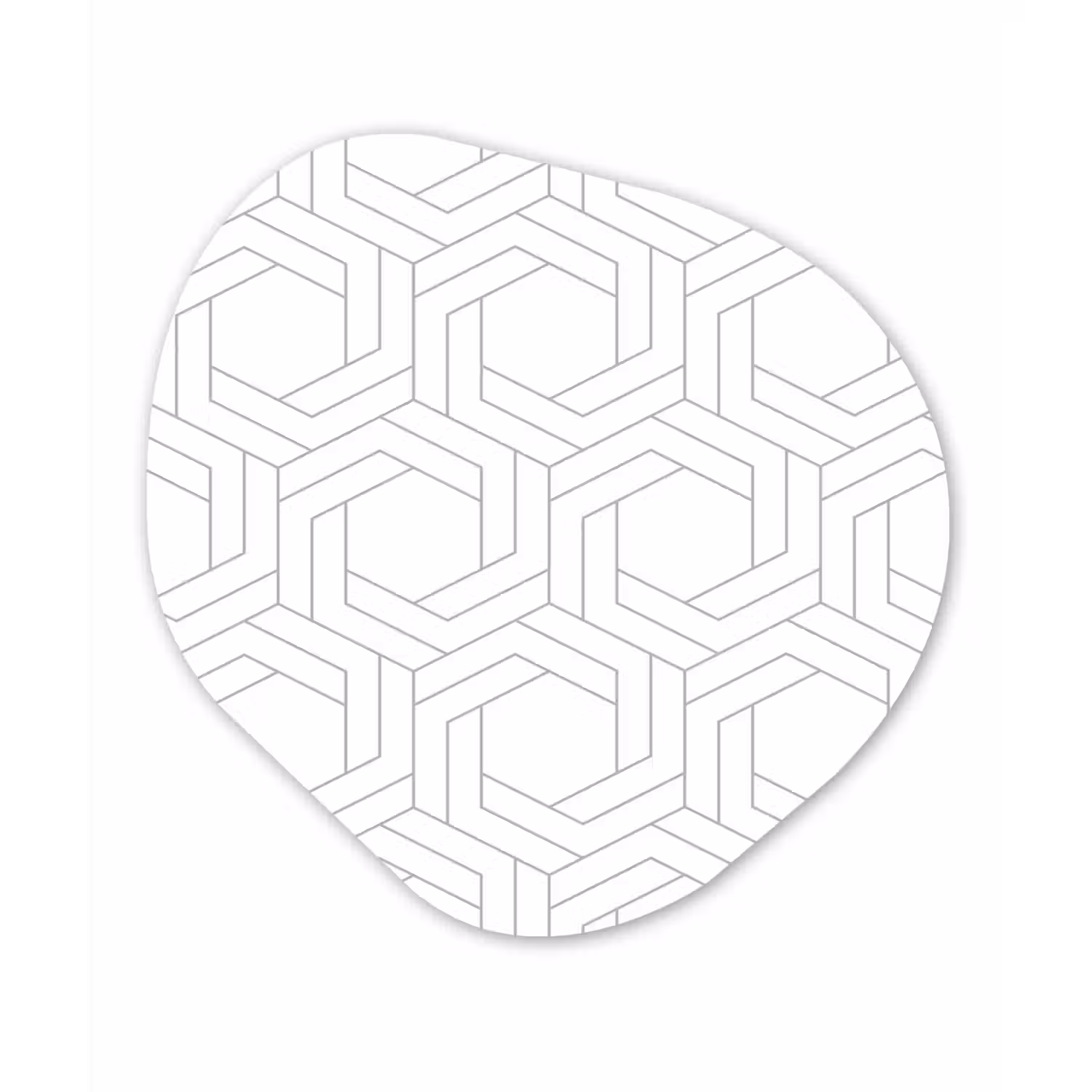 Design - Geometrie - Patronen - Abstract Wandcirkel Organisch Forex 3mm klein 629 -3d