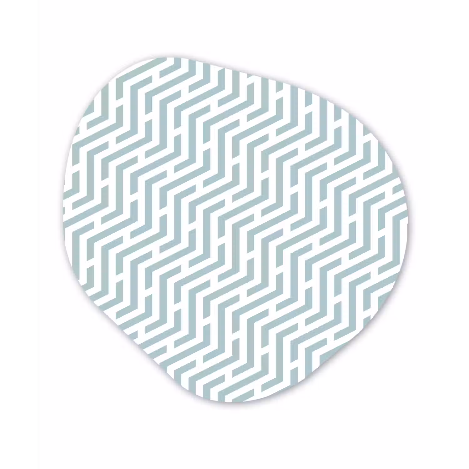 Design - Geometrie - Patroon - Groen Wandcirkel Organisch Forex 3mm klein 629 -3d