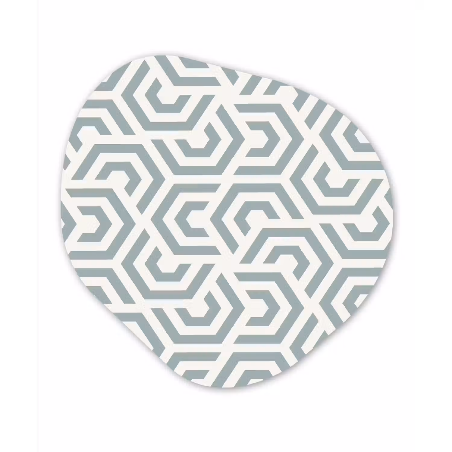 Design - Lijn - Patroon - Groen Wandcirkel Organisch Forex 3mm klein 629 -3d
