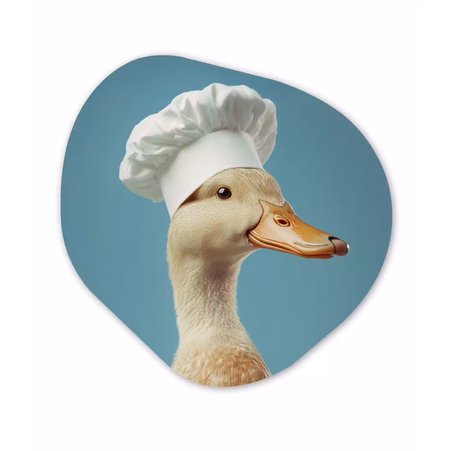 Eend - Koksmuts - Cute - Vogel Wandcirkel Organisch Forex 3mm klein -3d