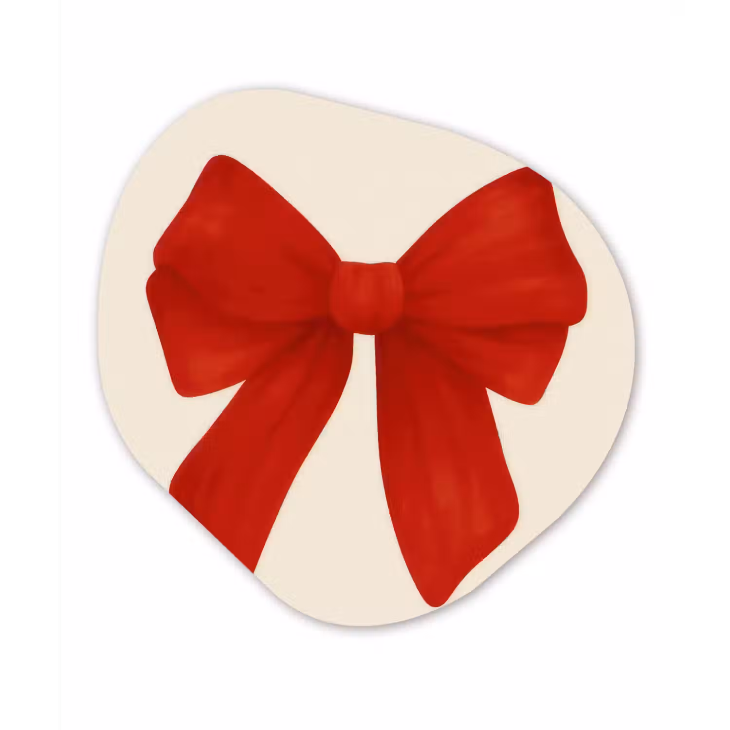 Strik - Symmetrisch - Rood - Lint Wandcirkel Organisch Forex 3mm klein -3d