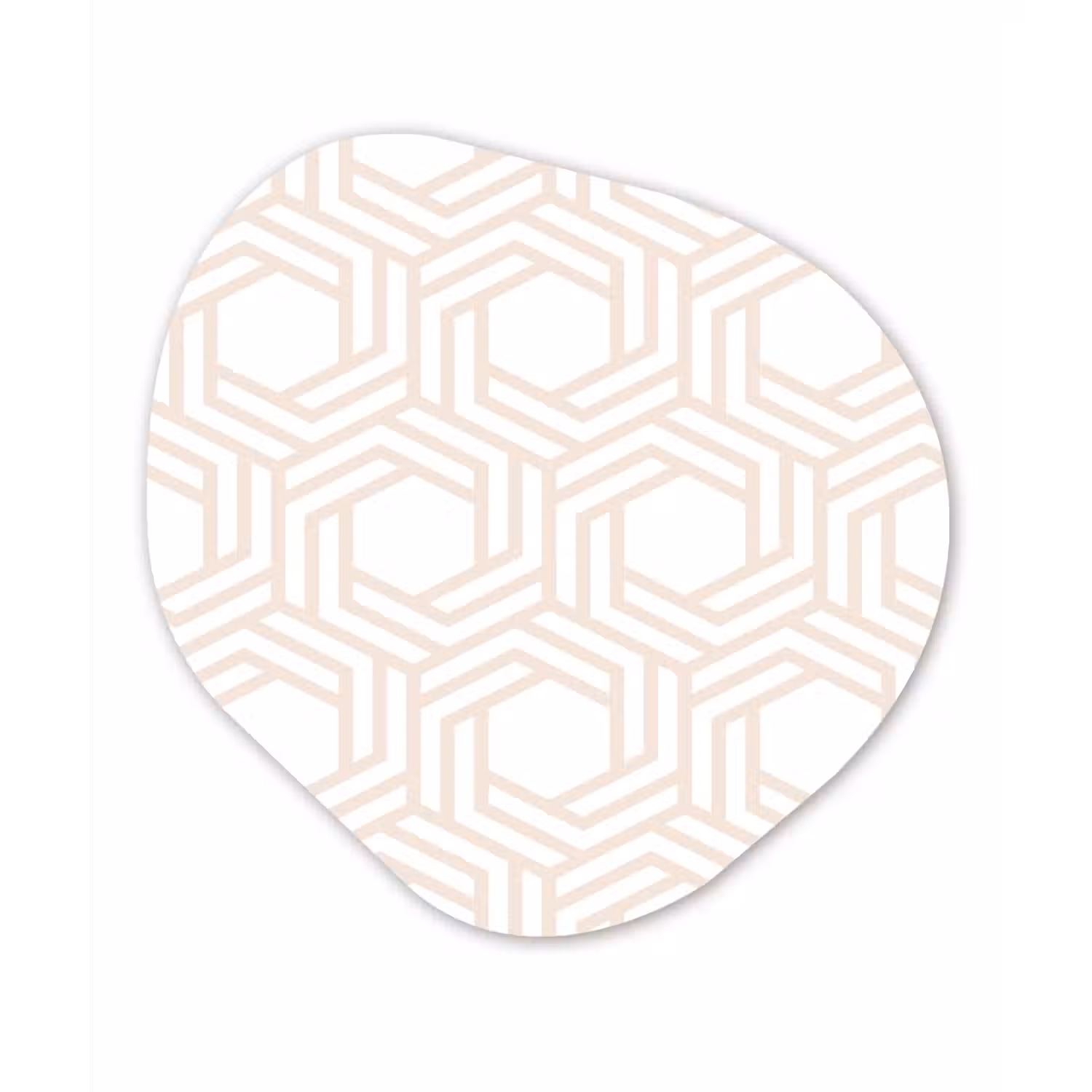 Design - Geometrie - Patroon Wandcirkel Organisch Forex 3mm klein 629 -3d