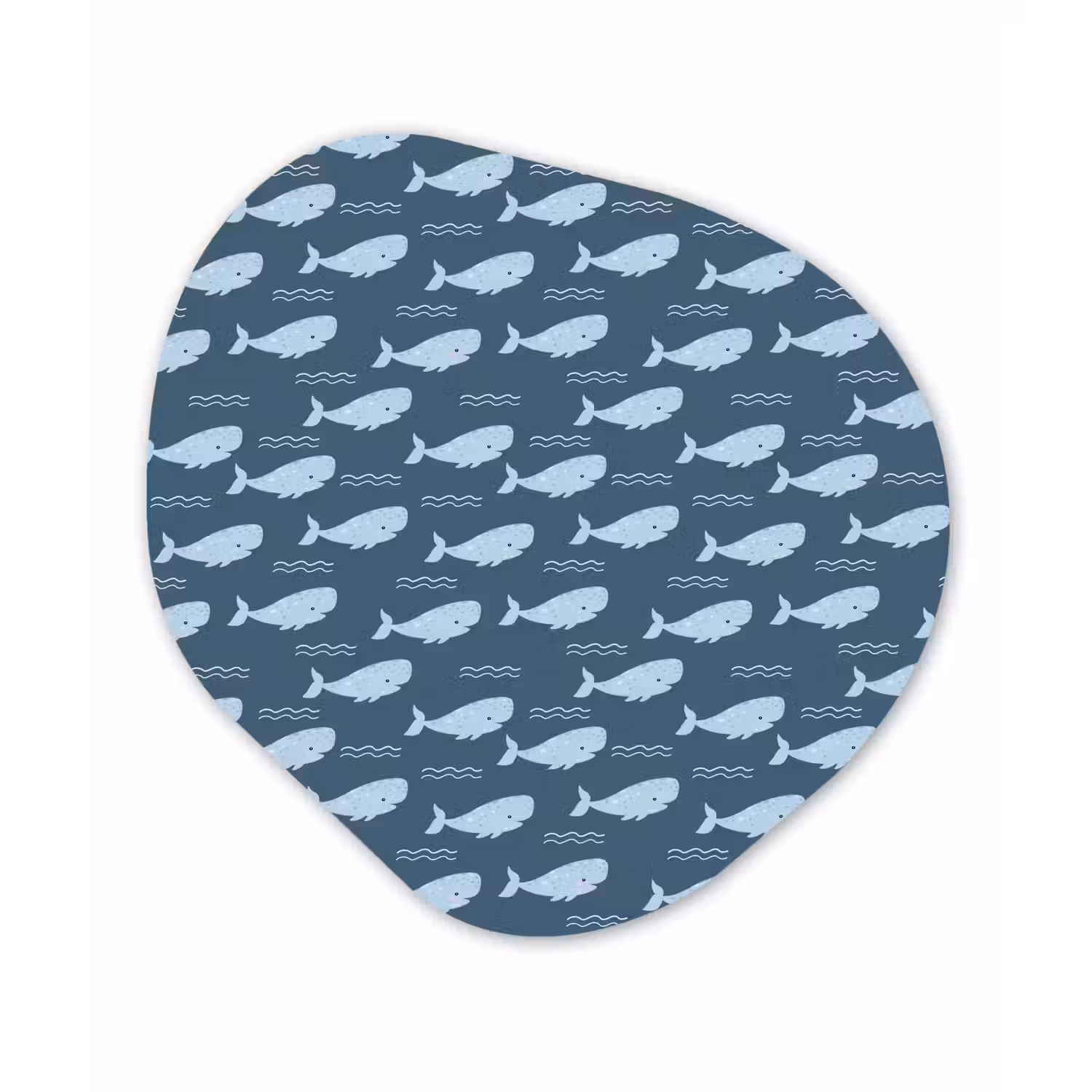 Klein - Oceaan - Golven - Blauw Wandcirkel Organisch Forex 3mm klein 629 -3d