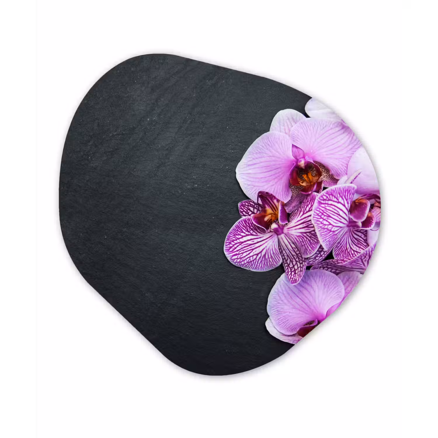 Orchidee - Bloemen - Roze - Flora Wandcirkel Organisch Forex 3mm klein -3d