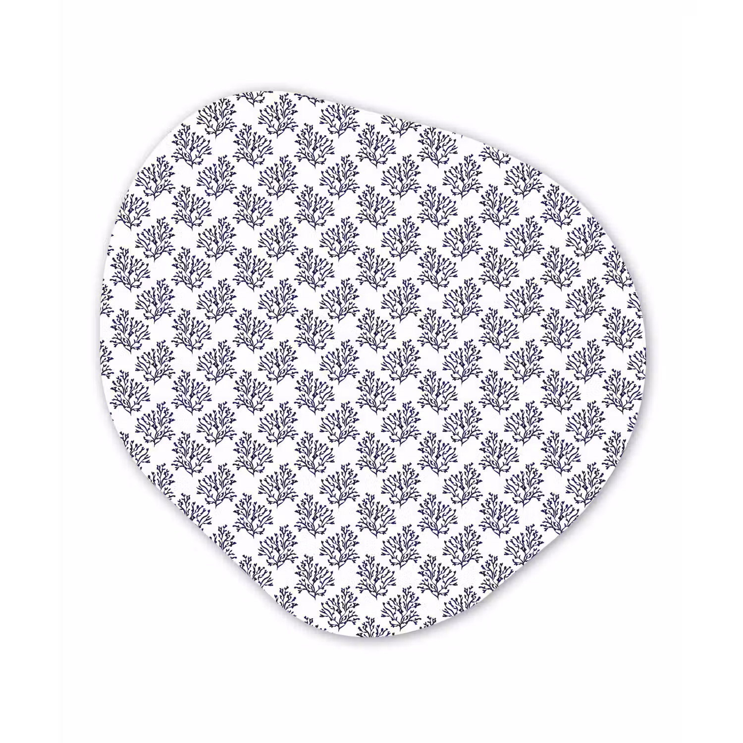 Oceaan - Koraal - Blauw - Wit Wandcirkel Organisch Forex 3mm klein 629 -3d