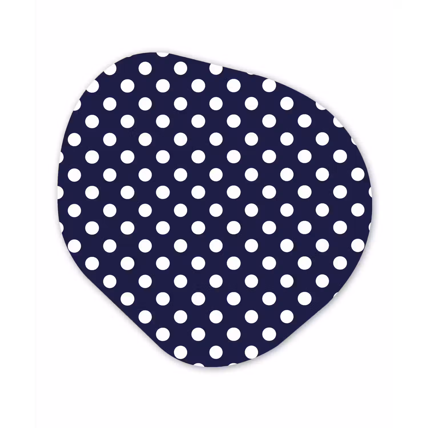 Oceaan - Stippen - Blauw - Wit Wandcirkel Organisch Forex 3mm klein 629 -3d