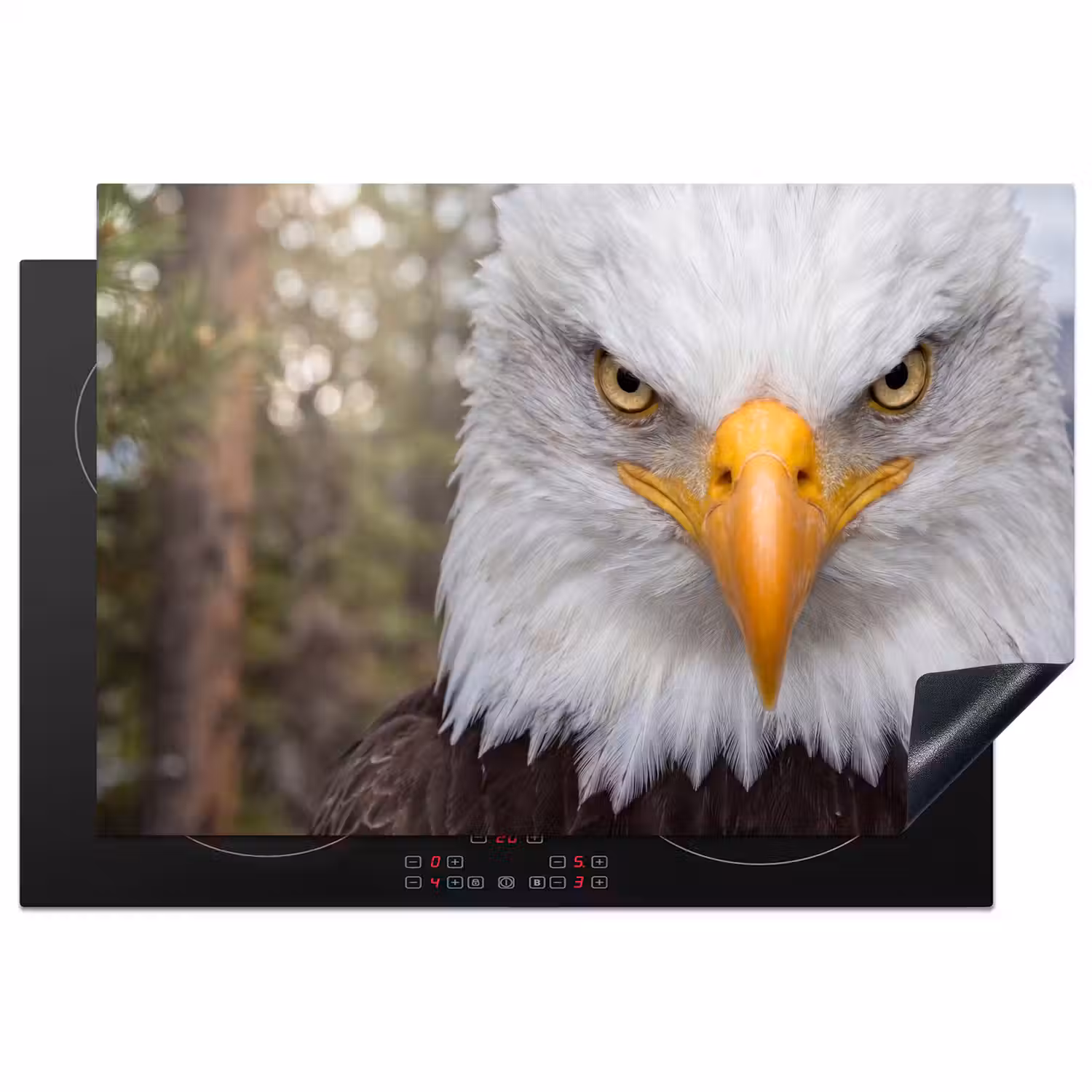 Amerikaans - Zeearend - Portret - Geel Inductie beschermer vinyl 3mm klein -3d