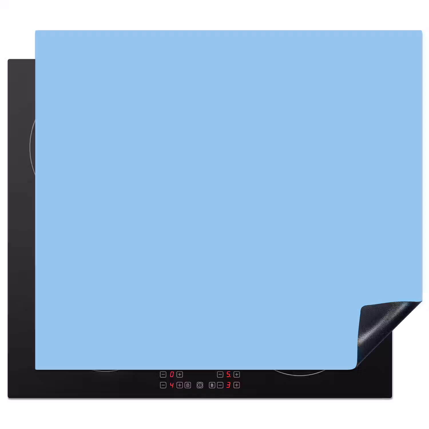 Baby - Blue - Blauw Inductie beschermer vinyl 3mm middel 274 -3d