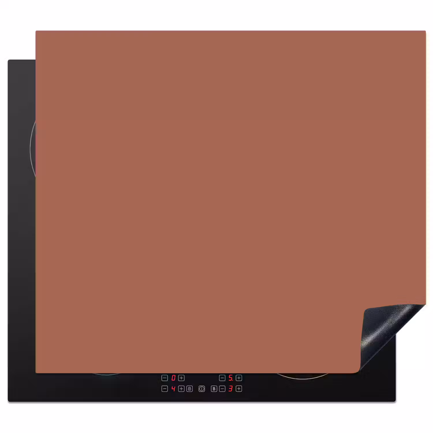 Baked - Earth - Oranje Inductie beschermer vinyl 3mm middel 274 -3d