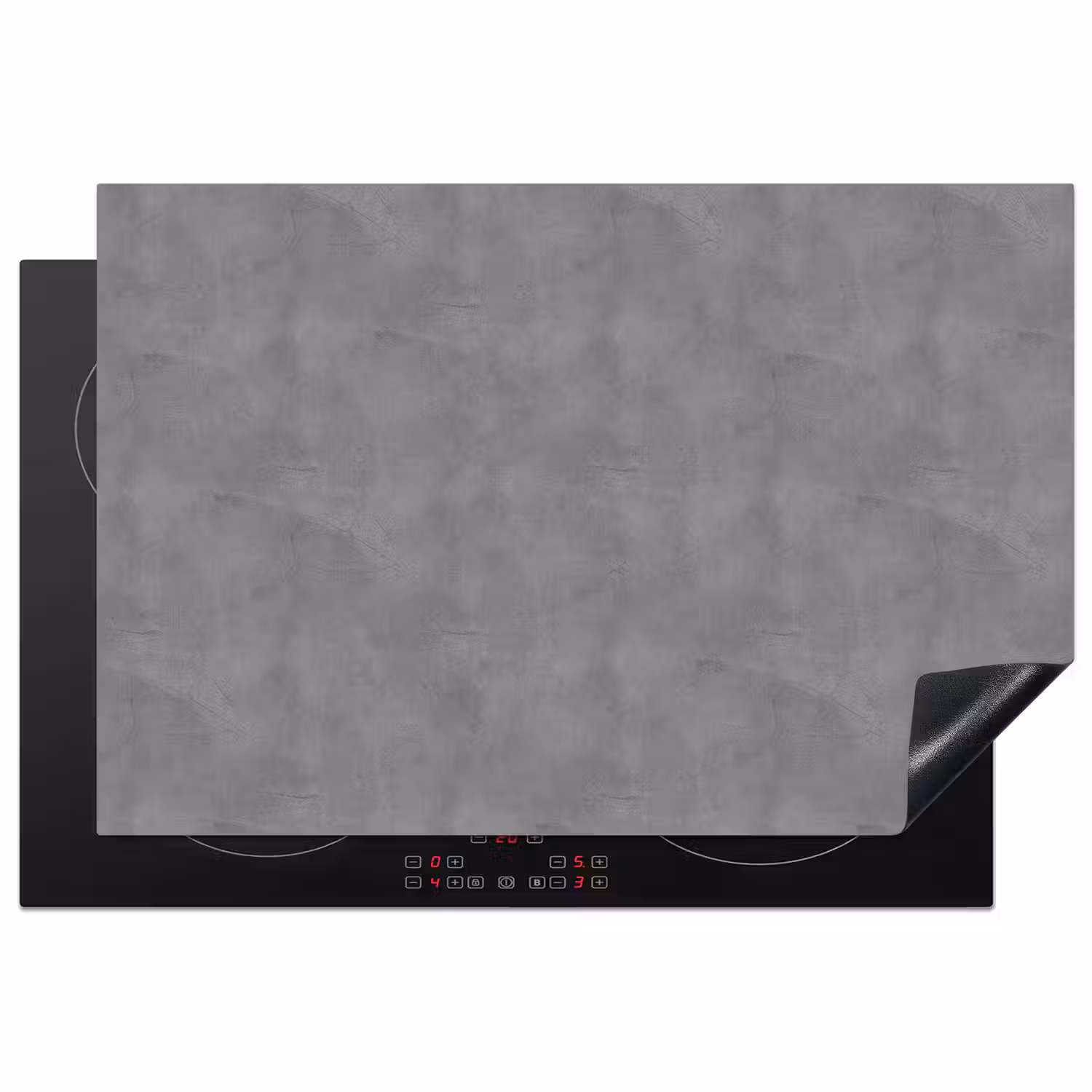 Beton - Structuur - Patroon Inductie beschermer vinyl 3mm klein 276 -3d