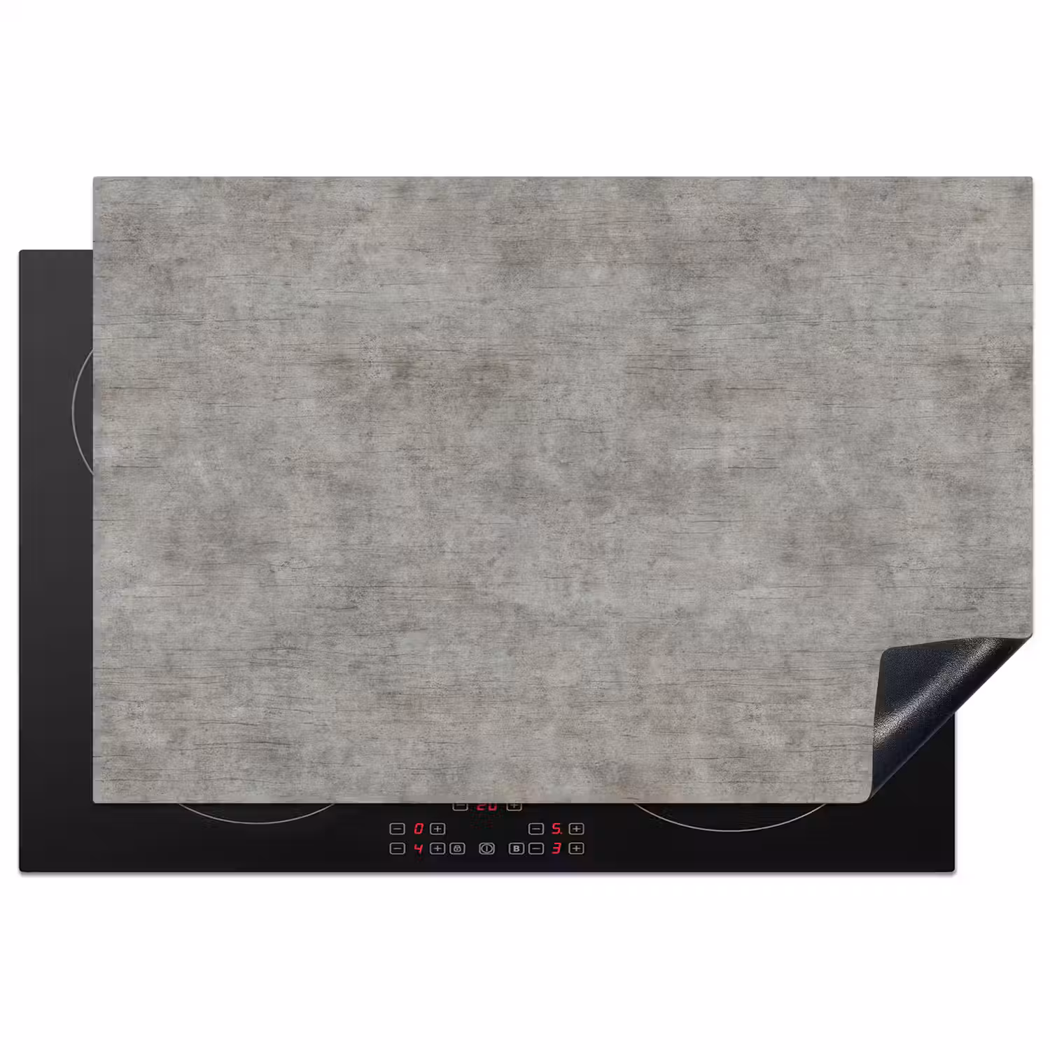 Beton - Muur - Patronen Inductie beschermer vinyl 3mm klein 276 -3d