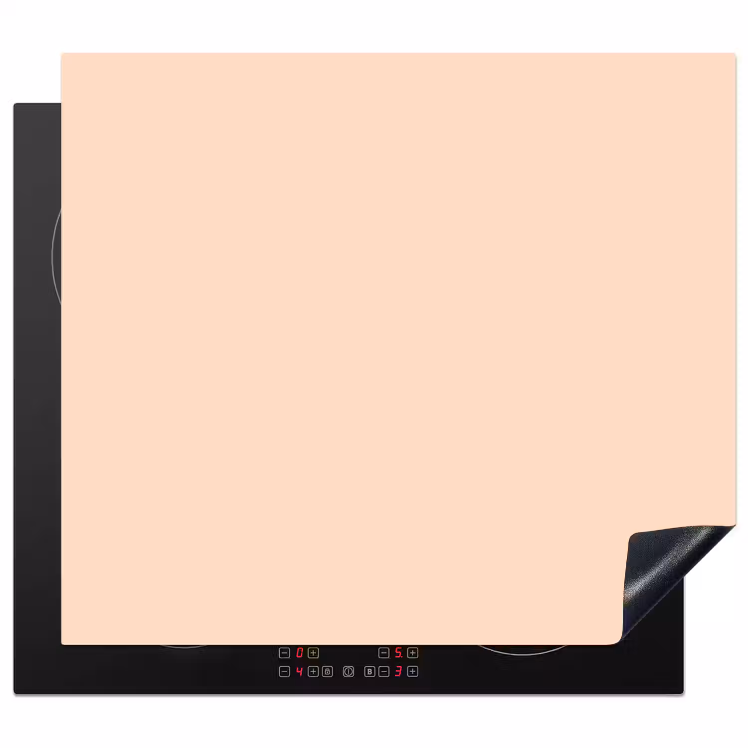 Pale - Peach - Nude Inductie beschermer vinyl 3mm middel 274 -3d