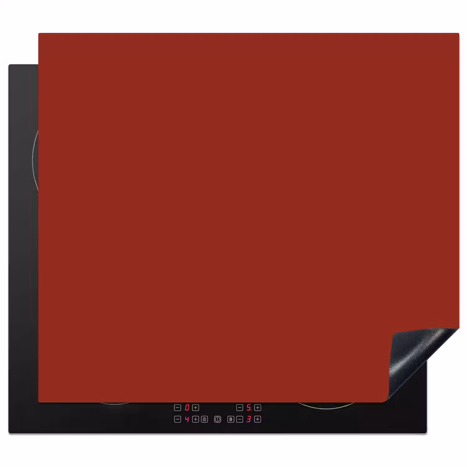 Burnt - Copper - Rood Inductie beschermer vinyl 3mm middel 274 -3d
